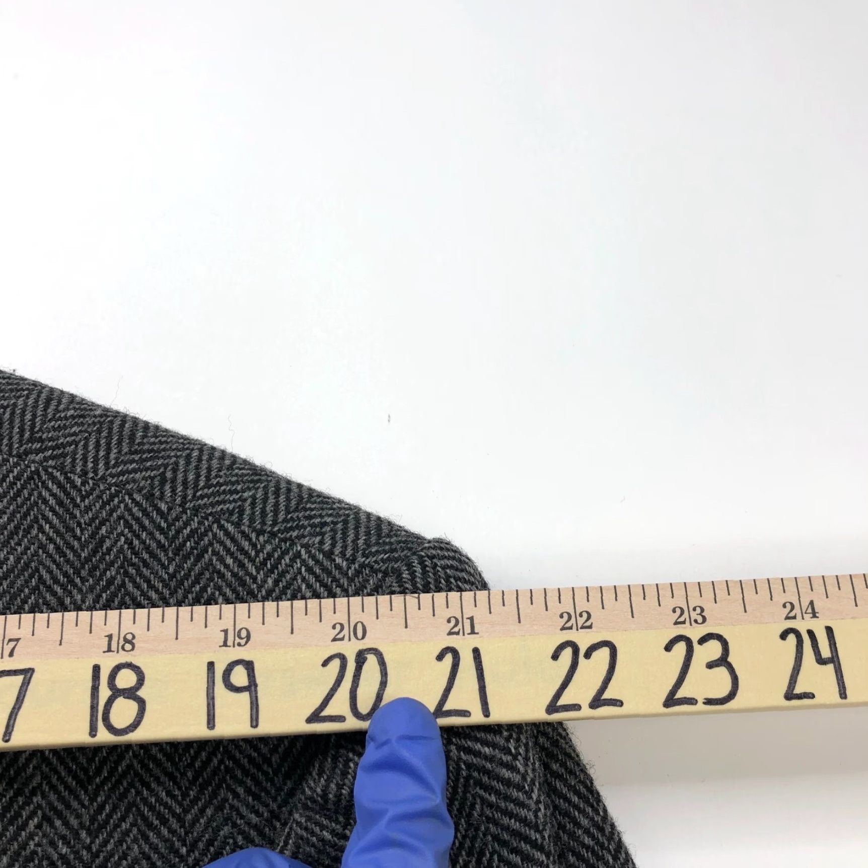 Lands' End Lands' End Lambswool Herringbone 46 R Sport Coat Jacket Black Gray S Size US S / EU 44-46 / 1 - 5 Thumbnail