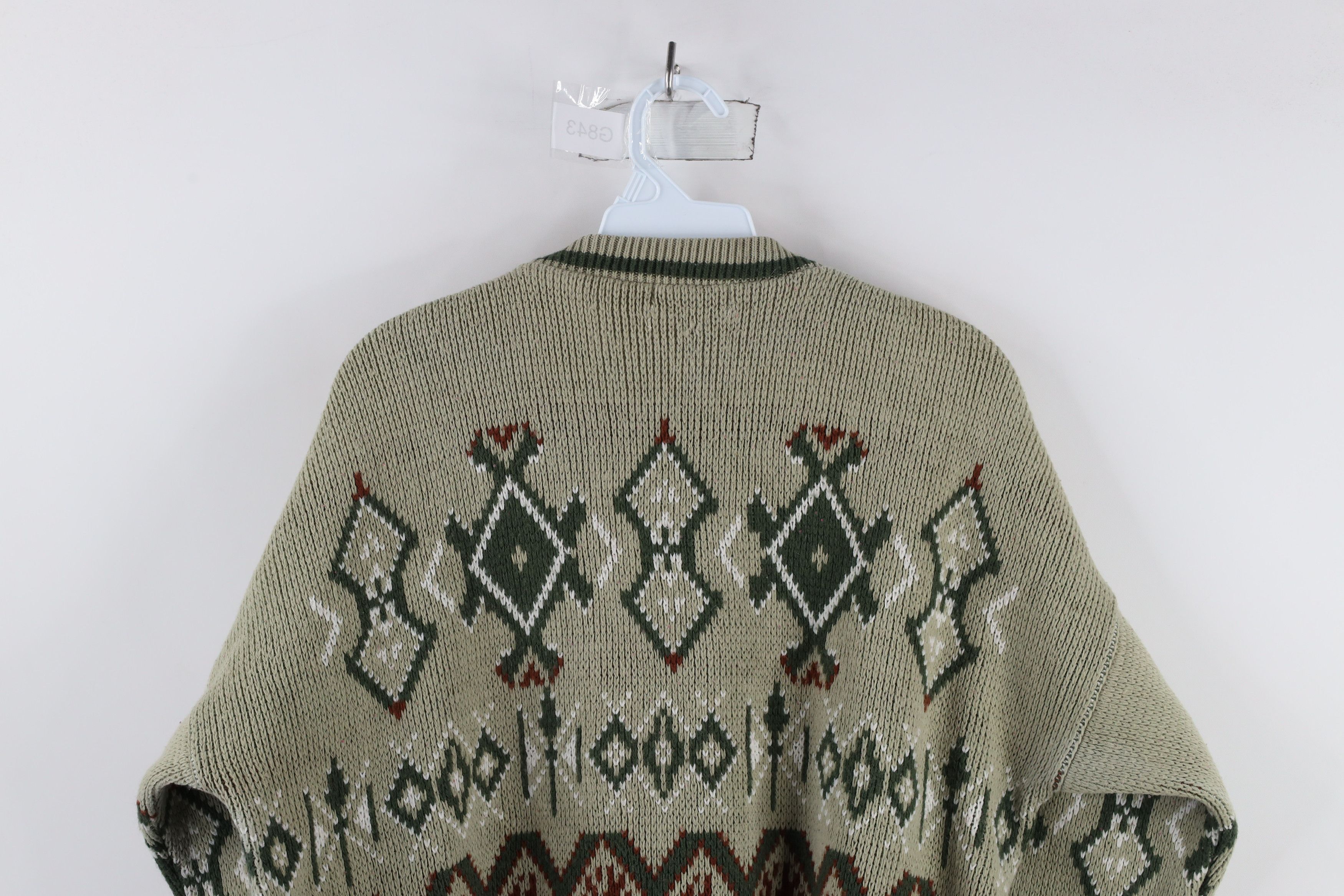 Vintage Vintage 70s Streetwear Fair Isle Knit Crewneck Sweater USA Size US L / EU 52-54 / 3 - 7 Thumbnail