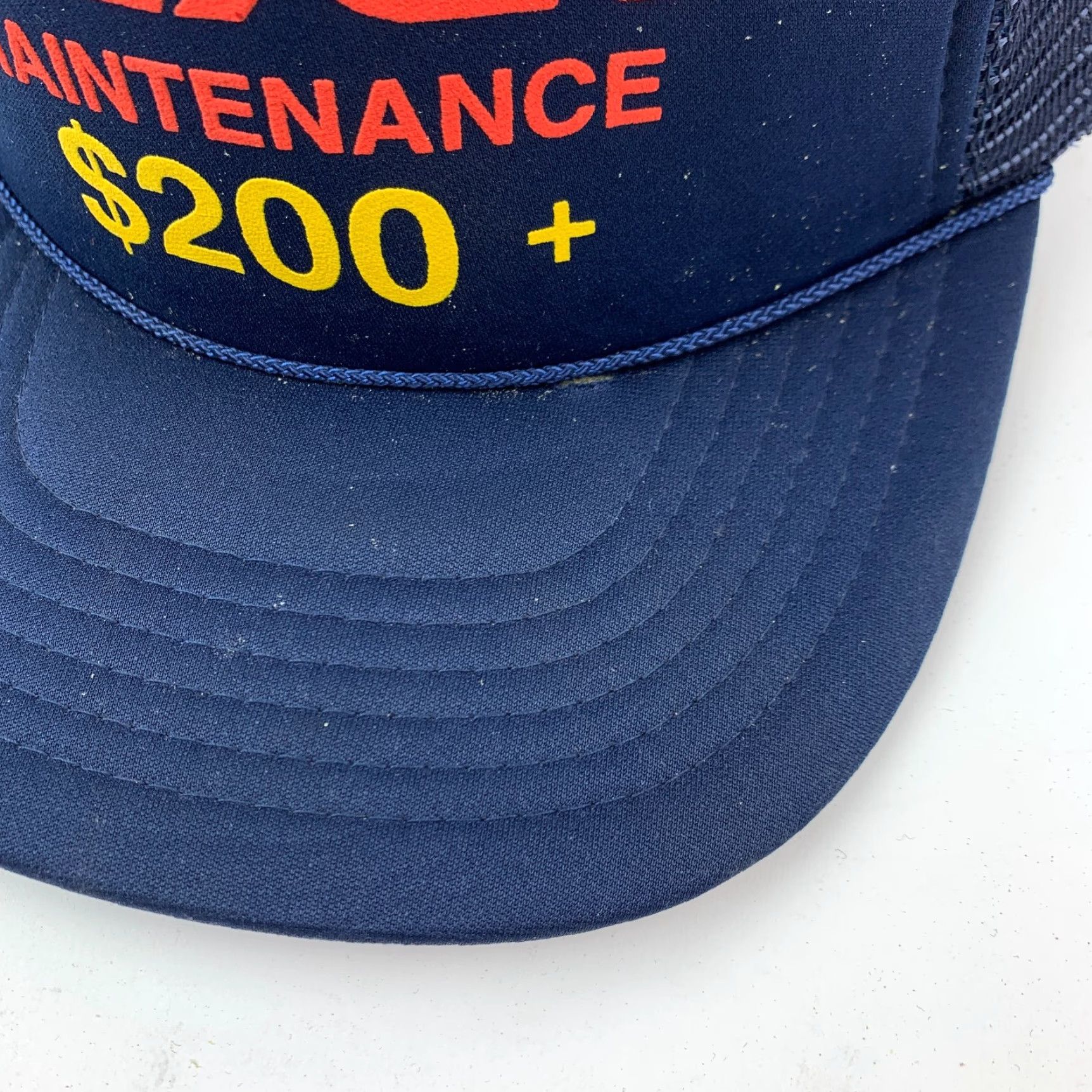 Vintage VINTAGE Sportsman Navy Blue Polyester Snapback Trucker Hat Cap Cap Men Womens Snapback Adjustable One Size Blue 2008s? Size ONE SIZE - 4 Thumbnail