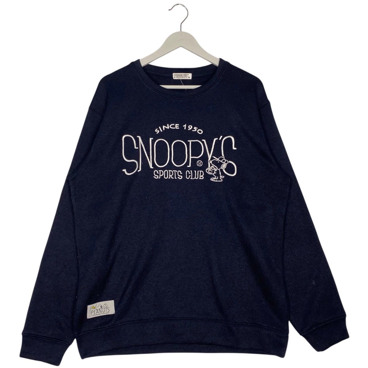 Vintage Vintage Peanuts Printed Crewneck Sweatshirt Blue Size LL Size L / US 10 / IT 46 - 1 Thumbnail