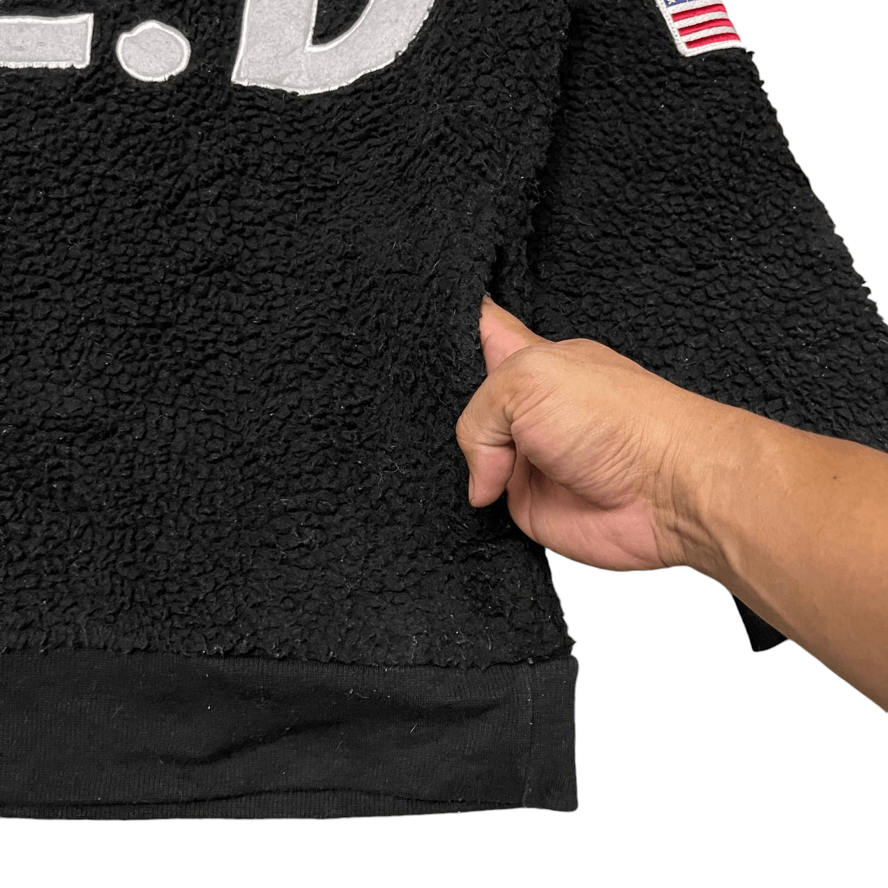In The Attic Vintage In The Attic Homme Sherpa Half Zip USA Flag Size US L / EU 52-54 / 3 - 4 Thumbnail