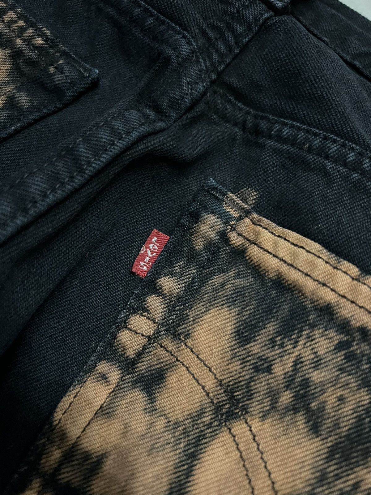 Levi's 💥Insane 90’s Levis 501 Distressed Black Jeans Size US 30 / EU 46 - 22 Thumbnail
