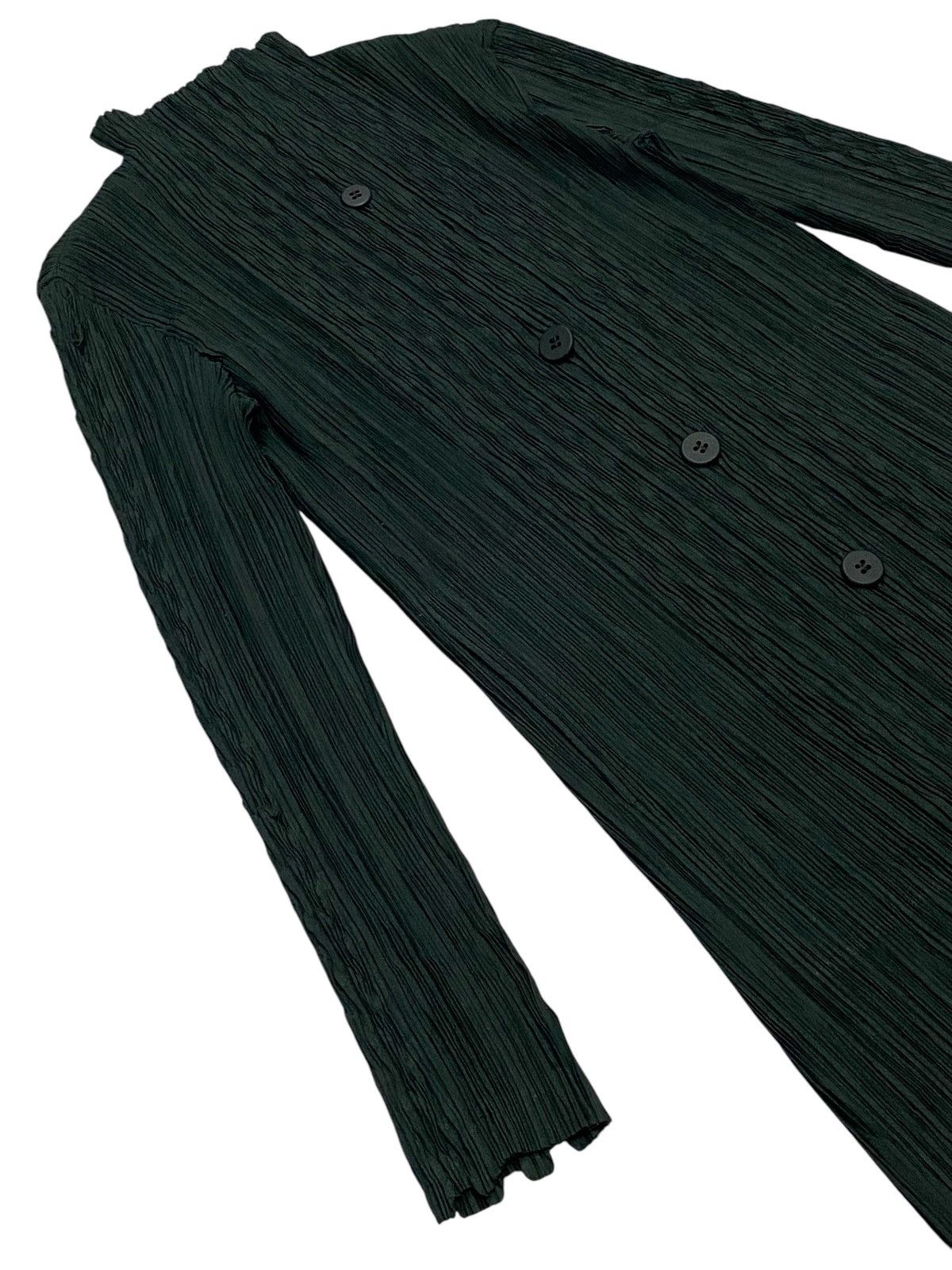 Issey Miyake Fete Issey Miyake Plated Cardigan Fish Scales On the Sleeves Size M / US 6-8 / IT 42-44 - 7 Thumbnail