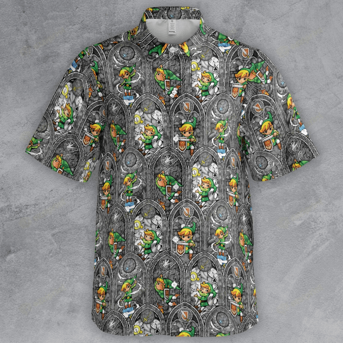 The Unbranded Brand Link The Legend of Zelda Button Down Shirt Size US L / EU 52-54 / 3 - 2 Thumbnail