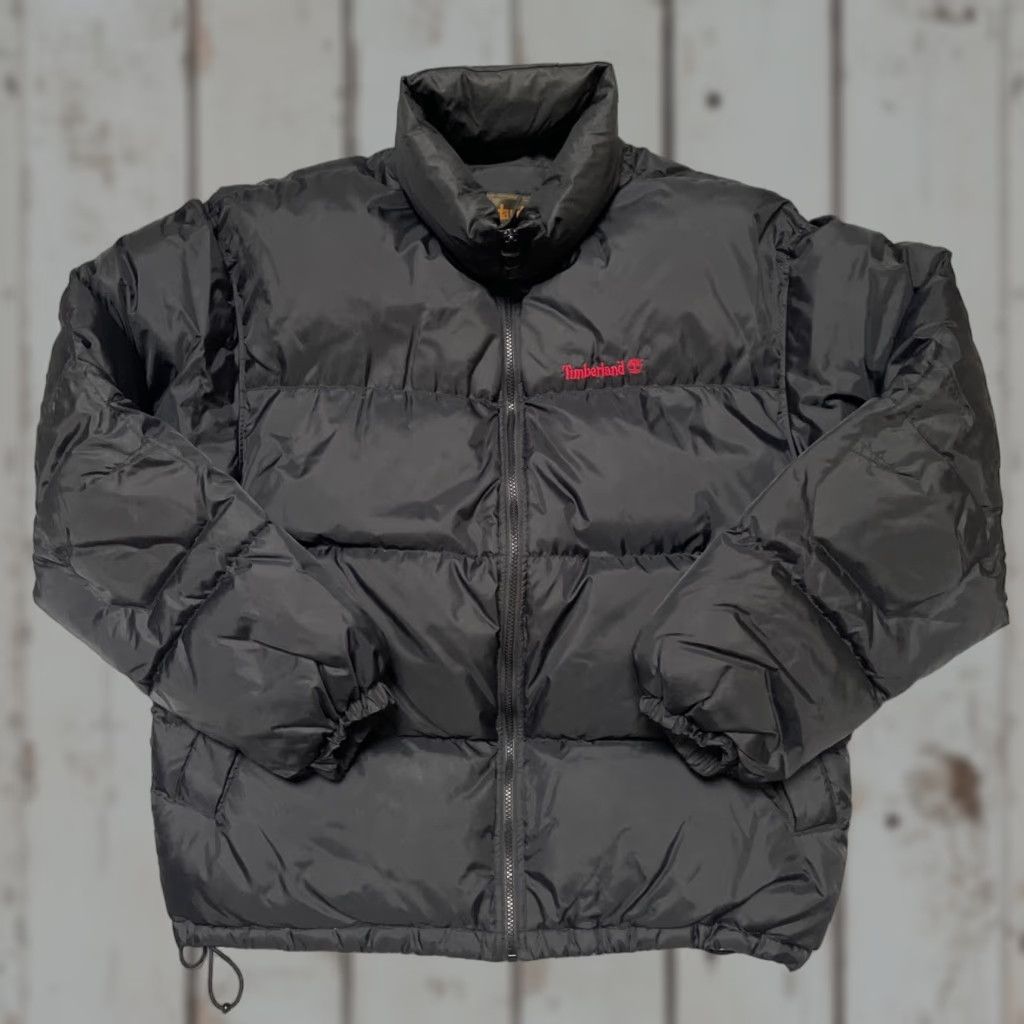 Timberland VINTAGE Timberland Puffer Jacket Unisex Adults L Black Down 90s Streetwear Hip Hop City NYC Size US L / EU 52-54 / 3 - 1 Thumbnail