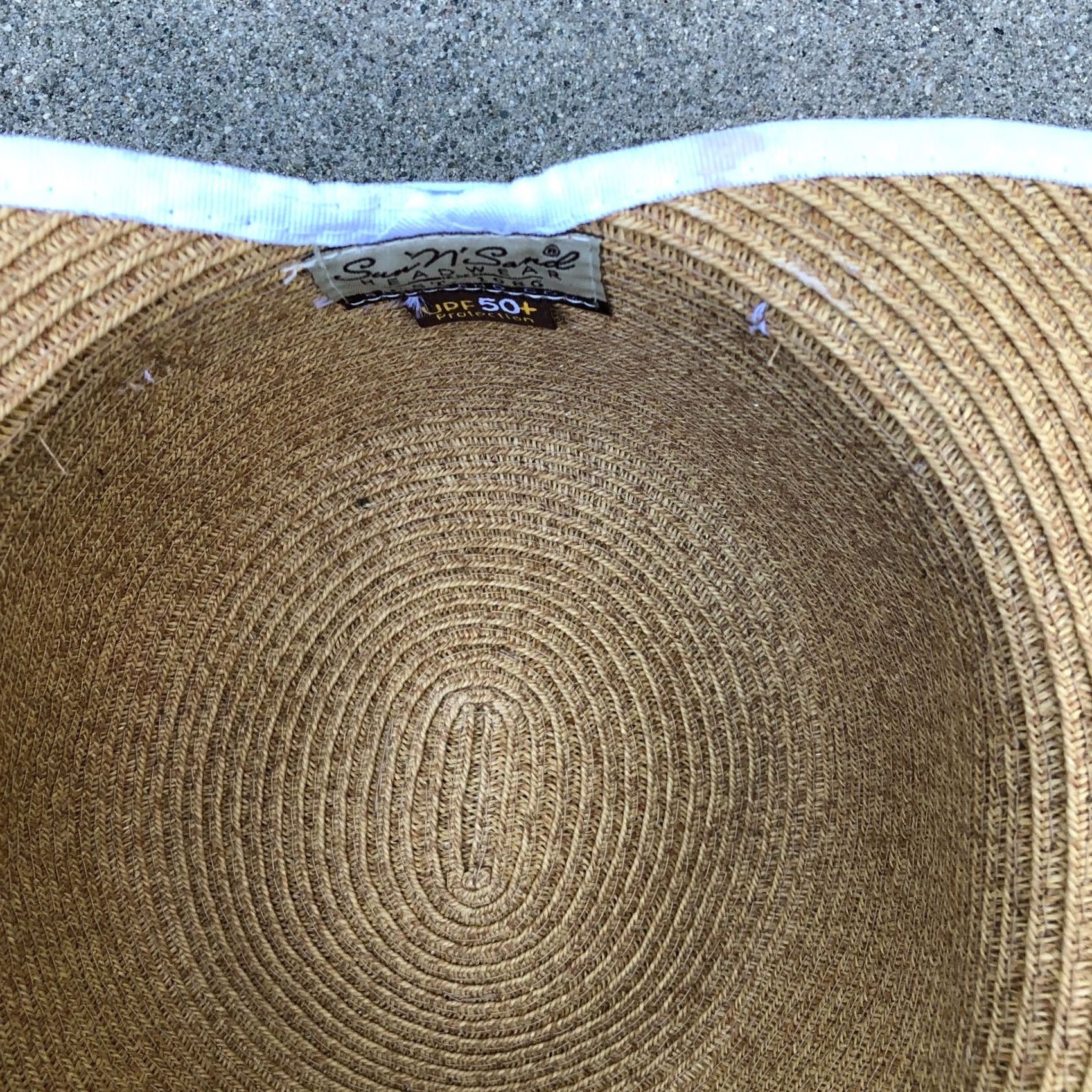Vintage SUN N SAND HEADWEAR Sun Hat Women's Wide Brim UPF 50+ Beige Cap One Size Beig​e Womens Cap Sun Hat Size ONE SIZE - 4 Thumbnail
