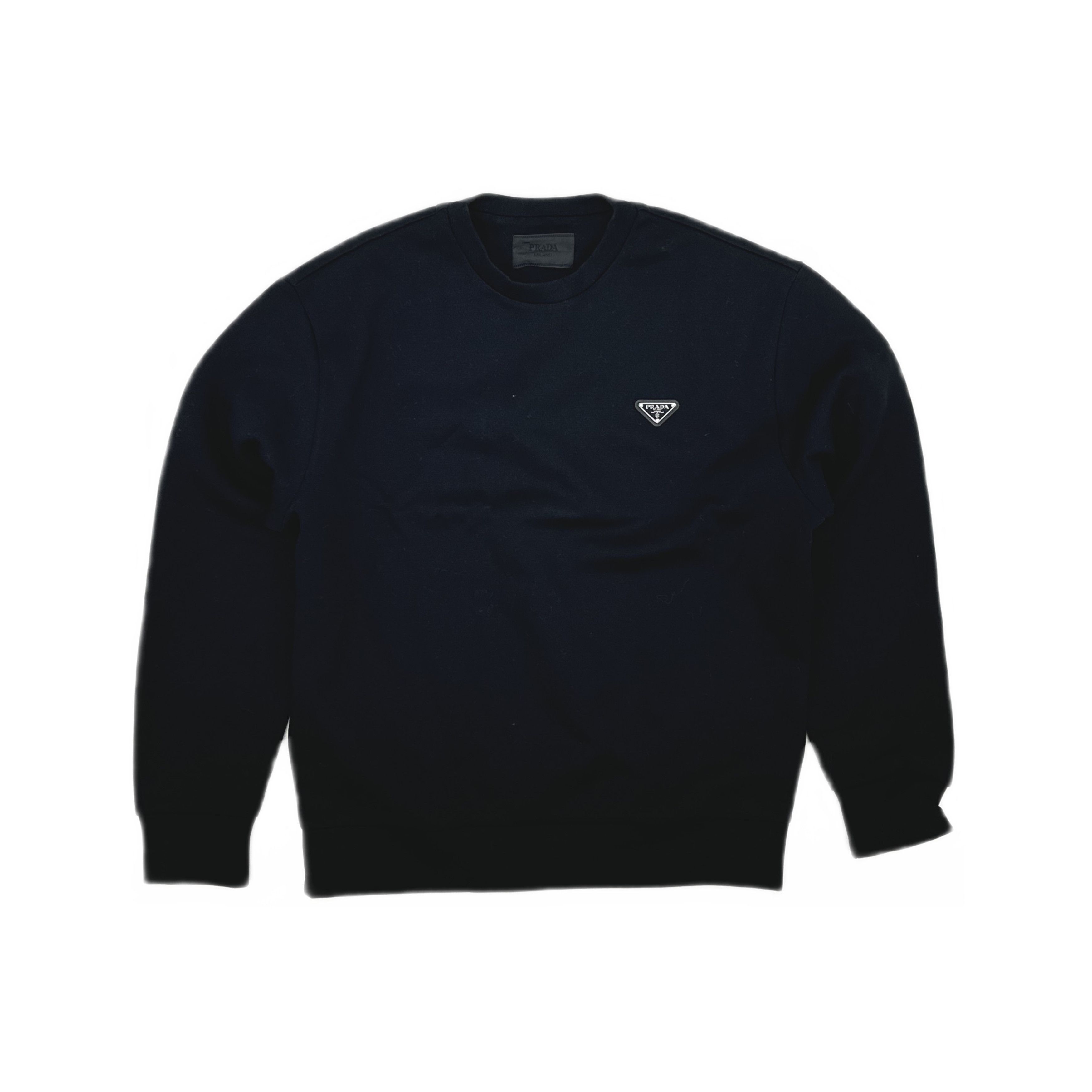 Prada Prada Logo Patch Sweatshirt Black Size M Size US M / EU 48-50 / 2 - 1 Thumbnail