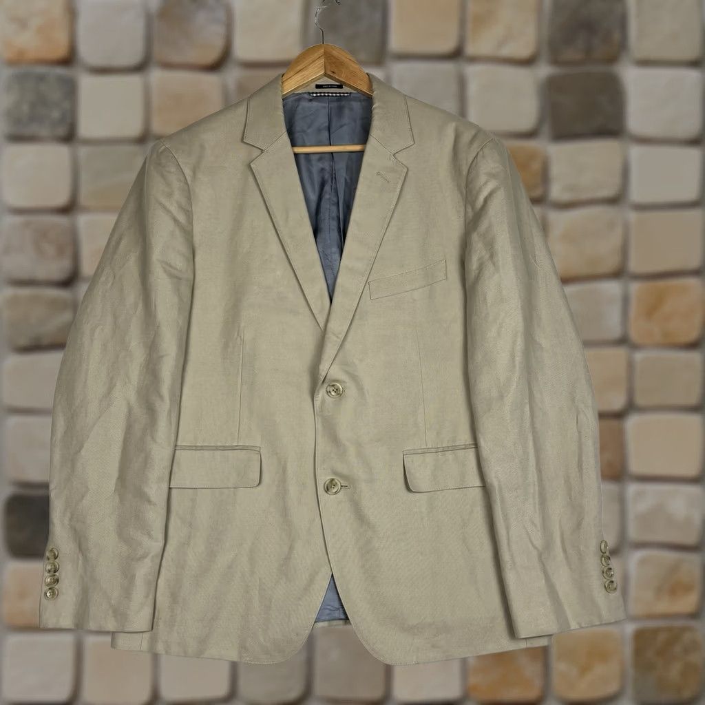 Bonobos Bonobos Blazer Jacket Mens 40S Cream Linen Cotton Baird McNutt Classic Size 40R - 1 Thumbnail