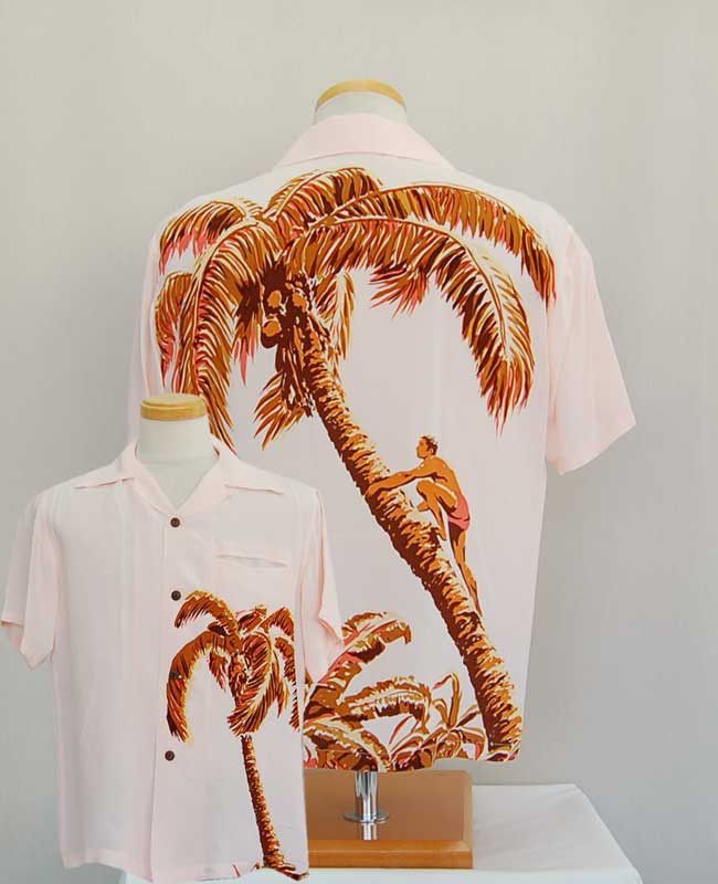 Sun Surf ARCHIVE SS13 Palm Tree Climber Back Panel Rayon Hawaii Shirt Size US S / EU 44-46 / 1 - 1 Thumbnail