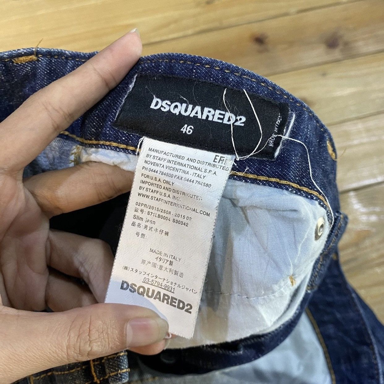 Dsquared2 Dsquared2 Paint Splatter Distressed Denim Babes Jeans Blue Size US 30 / EU 46 - 15 Thumbnail