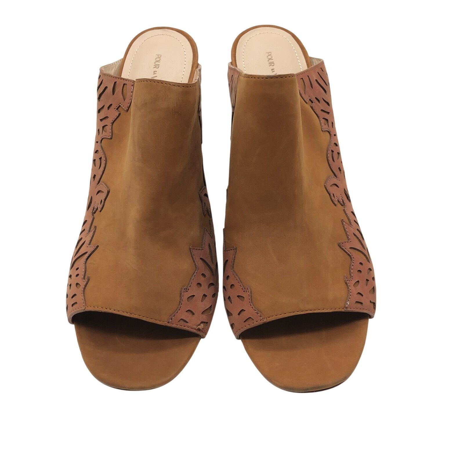 Other Pour La Victoire Womens Sandals Mules Slip On Open Toe Suede Size US 11 / IT 41 - 2 Thumbnail