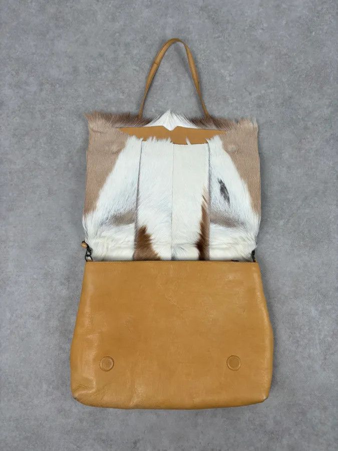 Dries Van Noten SS2015 Dries Van Noten Fur Beige Leather Shoulder Bag Size ONE SIZE - 12 Thumbnail