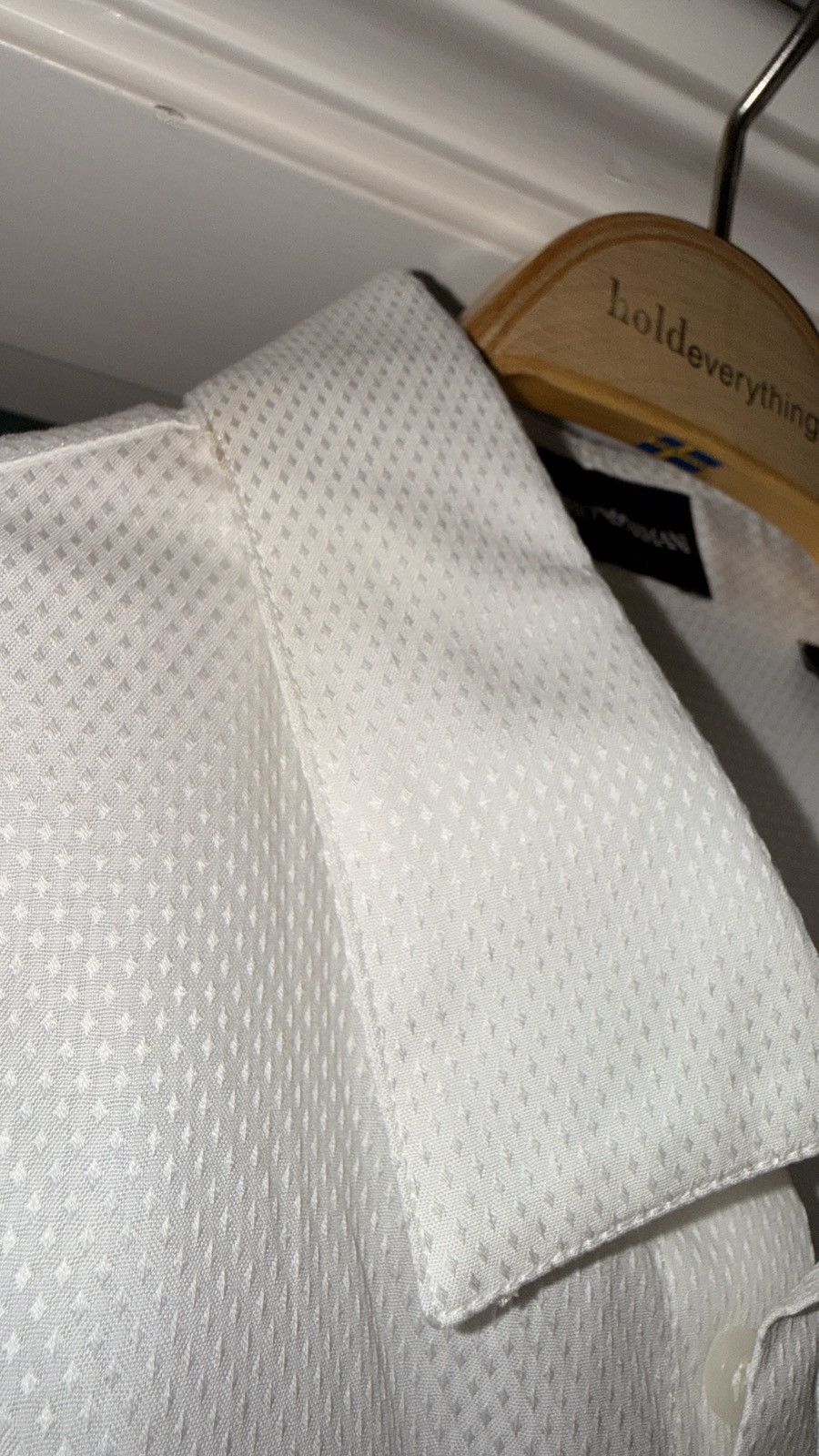 Emporio Armani Emporio Armani Textured Dobby Weave Shirt Size US M / EU 48-50 / 2 - 2 Thumbnail