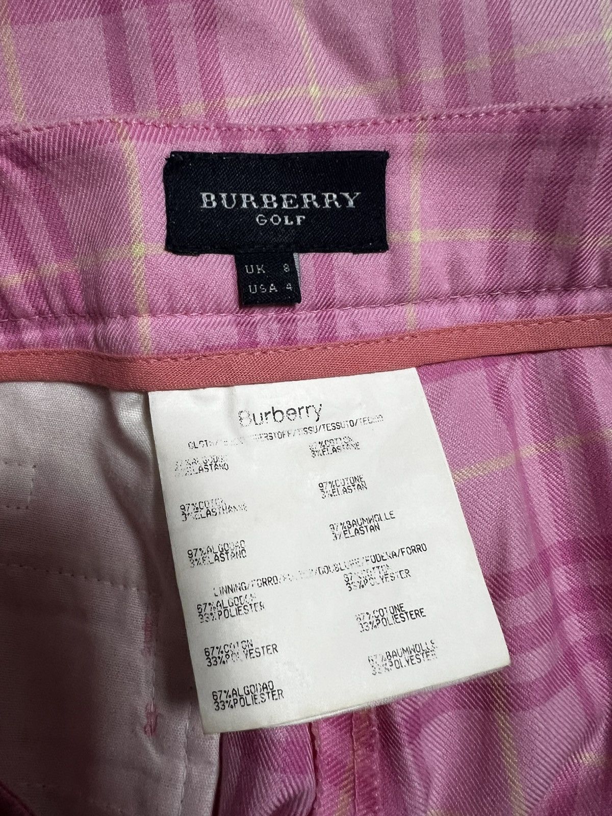 Burberry Burberry golf pink skirt short s nova check Size 27" / US 4 / IT 40 - 2 Thumbnail