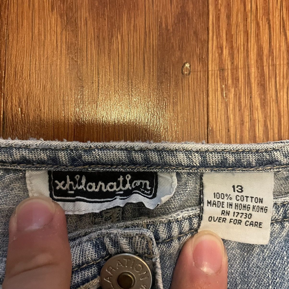Vintage Xhilaratiam Y2K Jean skirt Size 34" / US 12 / IT 48 - 3 Thumbnail