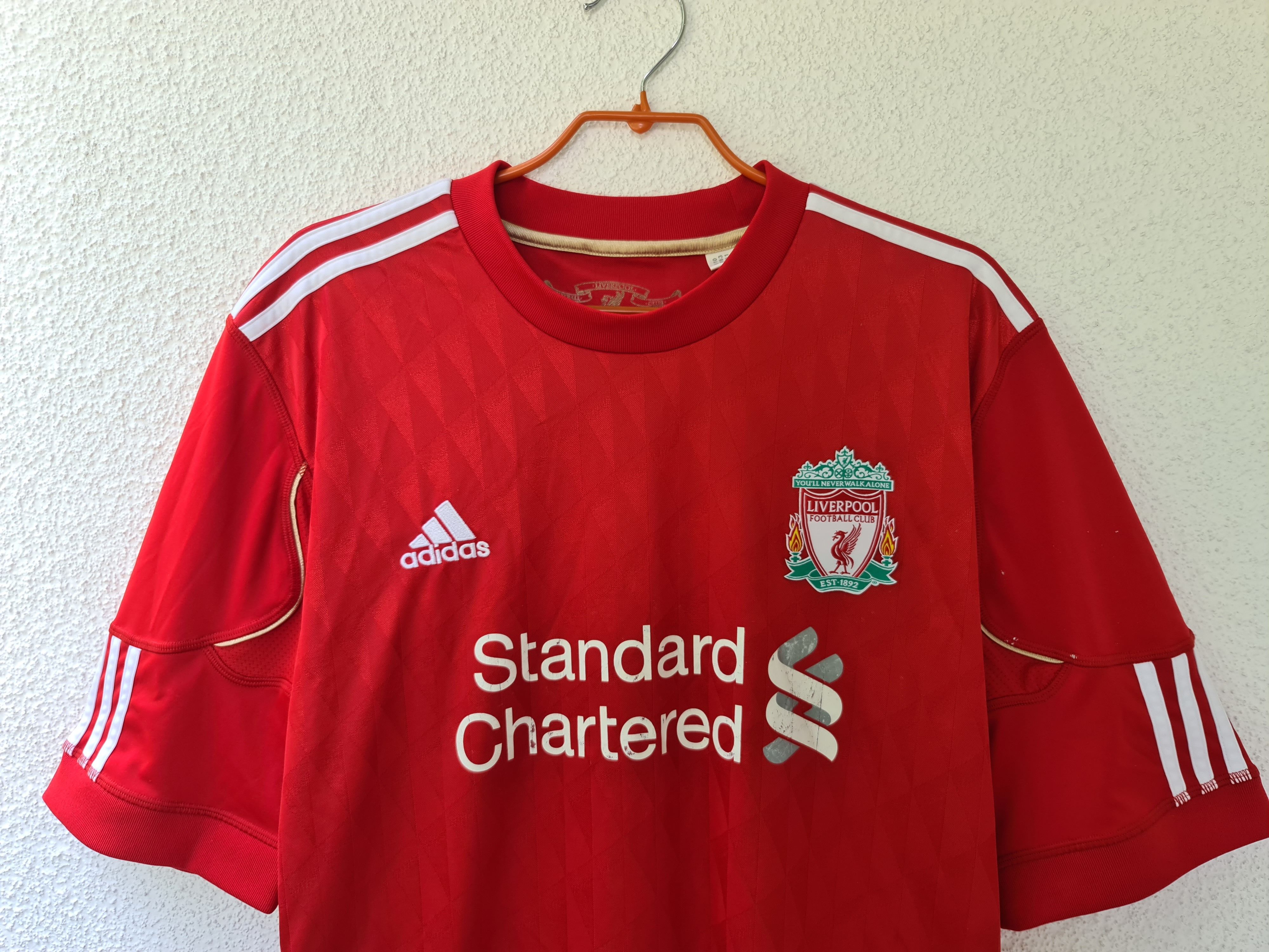 Adidas LIVERPOOL 2010 2012 HOME FOOTBALL SHIRT SOCCER JERSEY ADIDAS Size US L / EU 52-54 / 3 - 2 Thumbnail