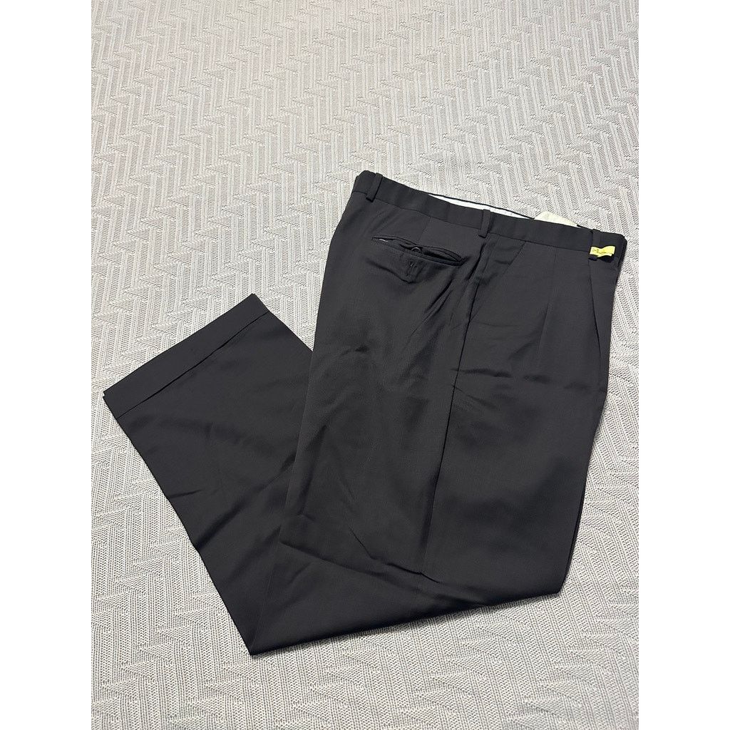Versace Vintage Alfredo Versace brown gray wool dress pants size 40 Size US 40 / EU 56 - 1 Thumbnail