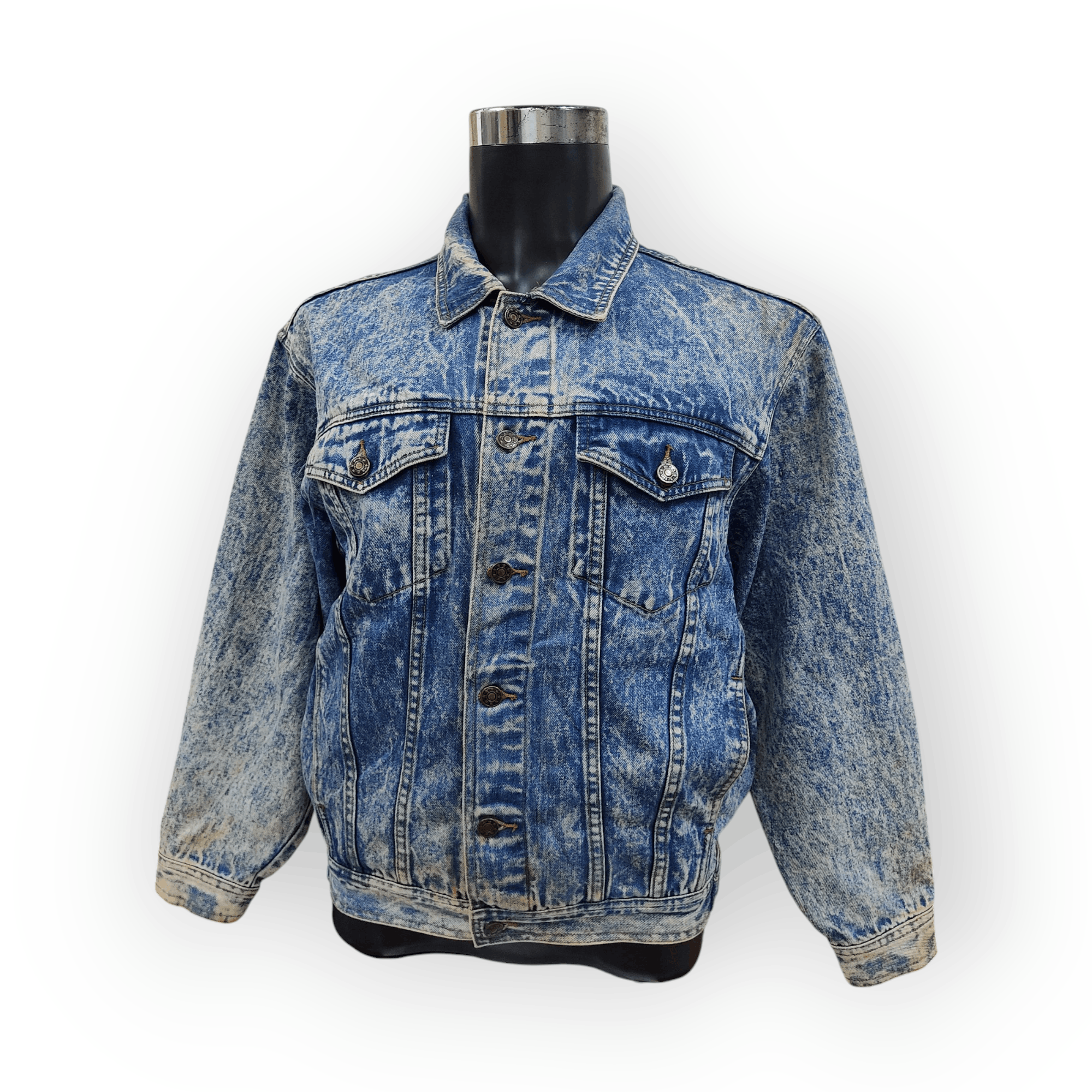 Japanese Brand × Killer Acid × Vintage Vintage 80s Berkshine Acid Wash Denim Jacket Size US M / EU 48-50 / 2 - 2 Thumbnail