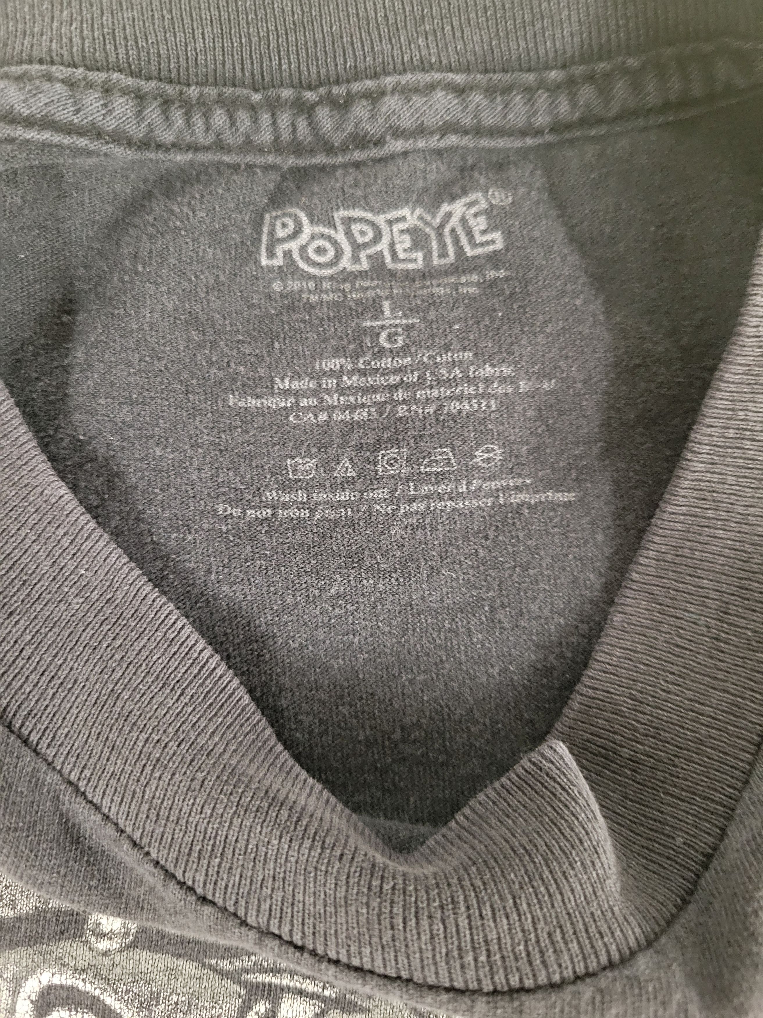 Other Popeye getting tatted up, black tshirt Size US L / EU 52-54 / 3 - 4 Thumbnail