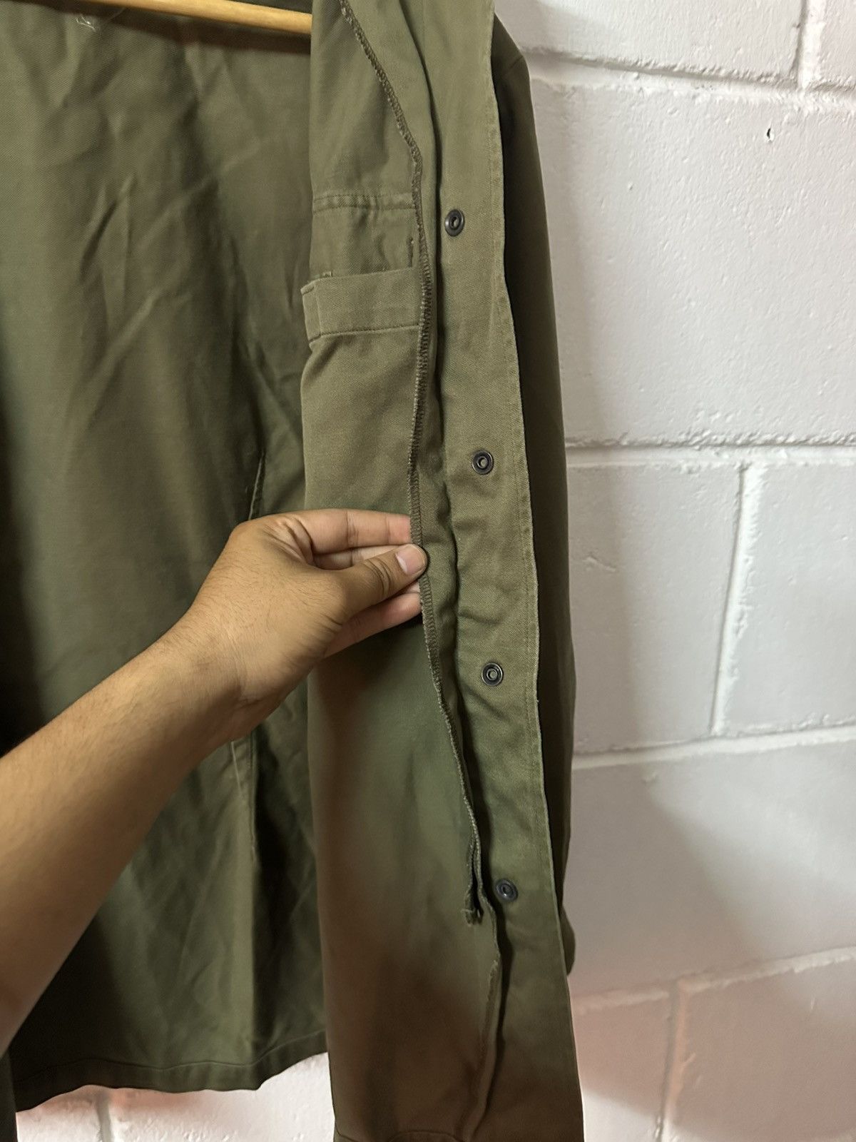 Vintage 1978 Dutch Military Green Jacket H. Van Puijenbroek Size US M / EU 48-50 / 2 - 11 Thumbnail