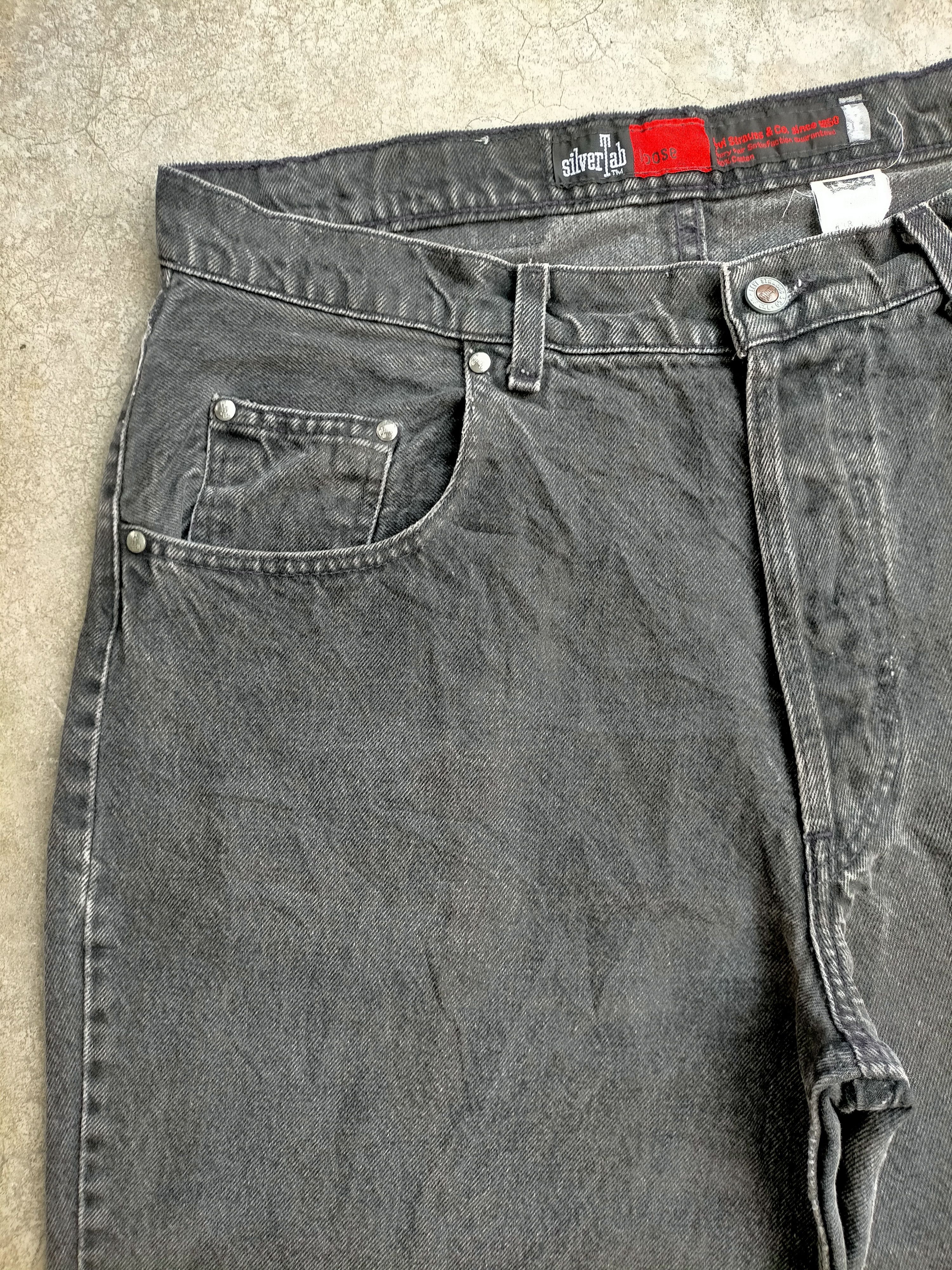Levi's Vintage 90s Levis Silvertab Loose button Fly Black jeans Size US 37 - 4 Thumbnail