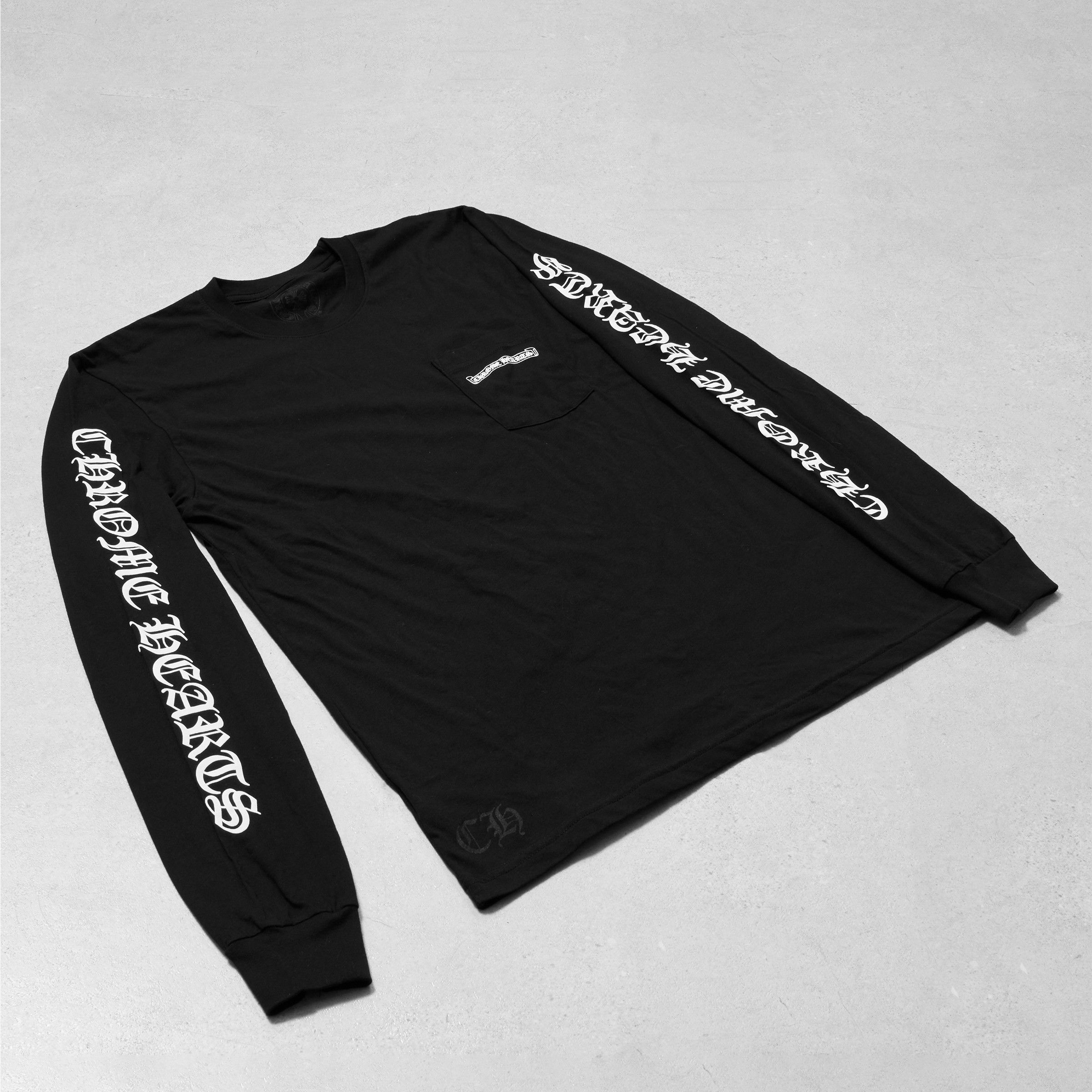 CHROME HEARTS Back Scroll Label Logo Long Tee Long Sleeve T Shirts