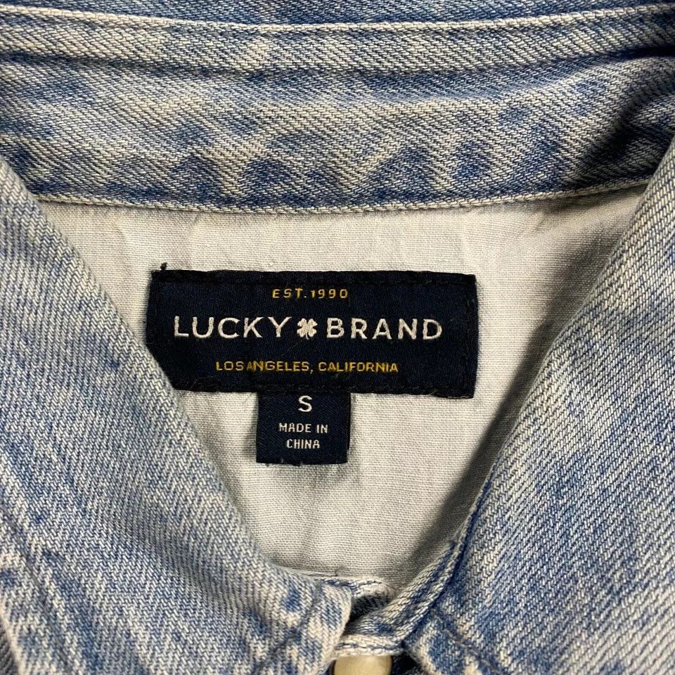 Lucky Brand Lucky Brand Shirt Women's Small Floral Pearl Snap Crop Size S / US 4 / IT 40 - 3 Thumbnail