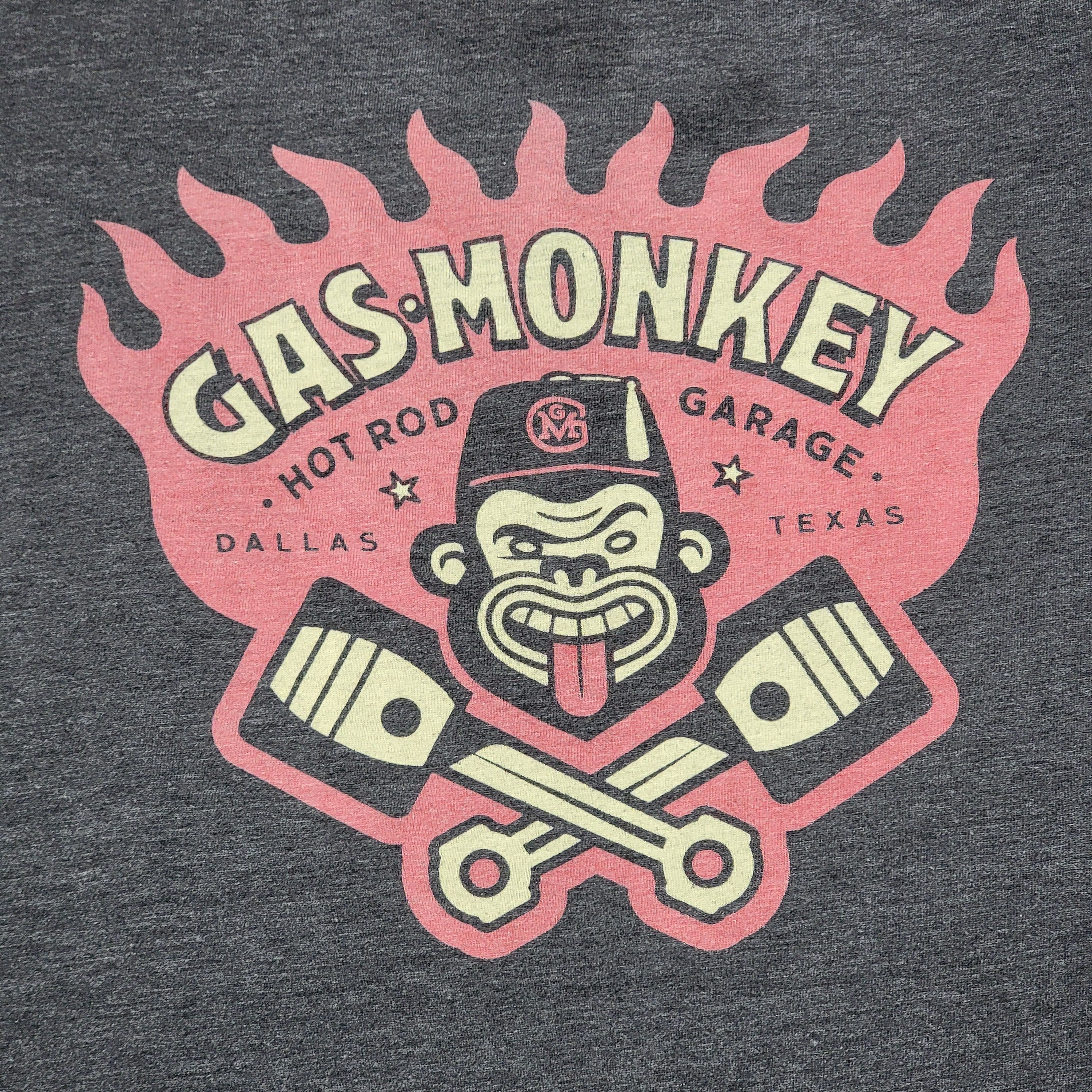 Other Gas Monkey SS Dark Grey Tee "Hot Rod Garage" Size L / US 10 / IT 46 - 2 Thumbnail