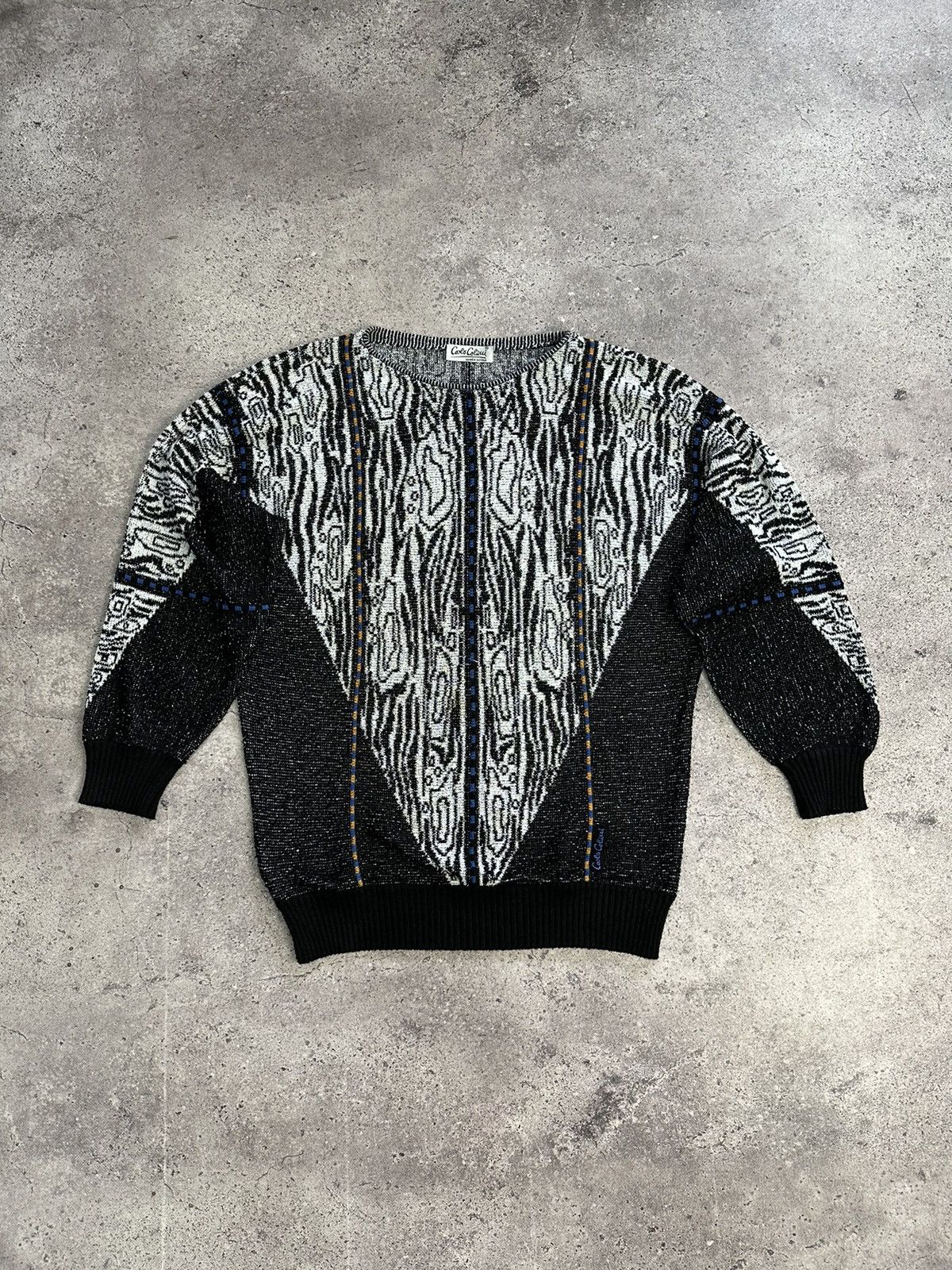 Coogi Vintage Carlo Colucci Knitted Sweater Coogi Style Archival Size US L / EU 52-54 / 3 - 3 Thumbnail