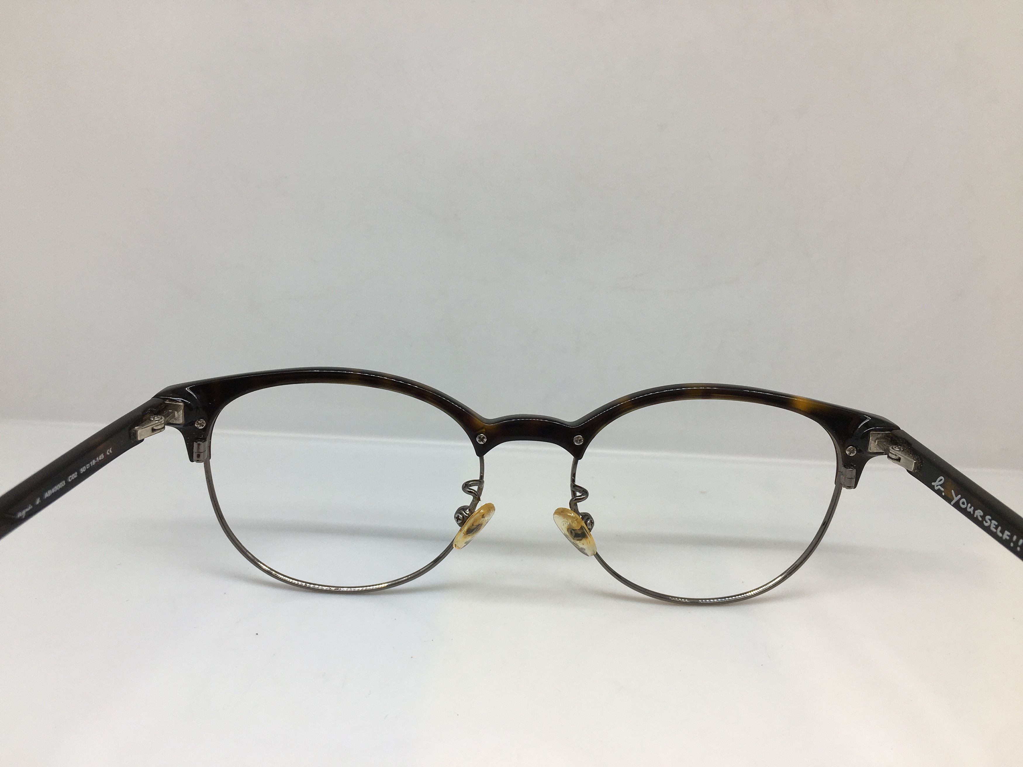 Other Again Tortoise Silver WARHOL Eyeglasses Frame Size ONE SIZE - 4 Thumbnail