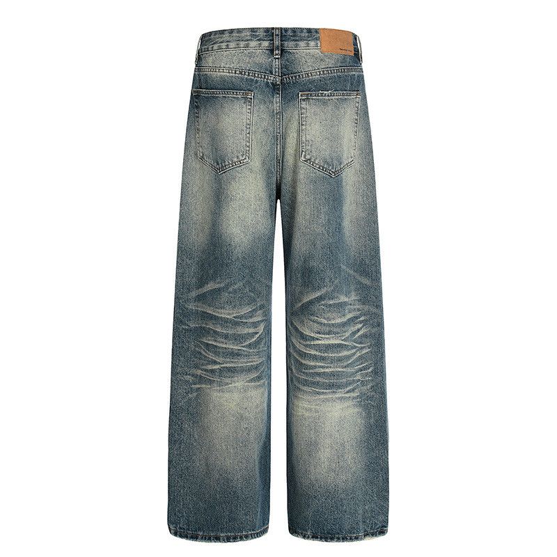 Vintage American street style ripped straight leg jeans for men Size US 32 / EU 48 - 2 Thumbnail