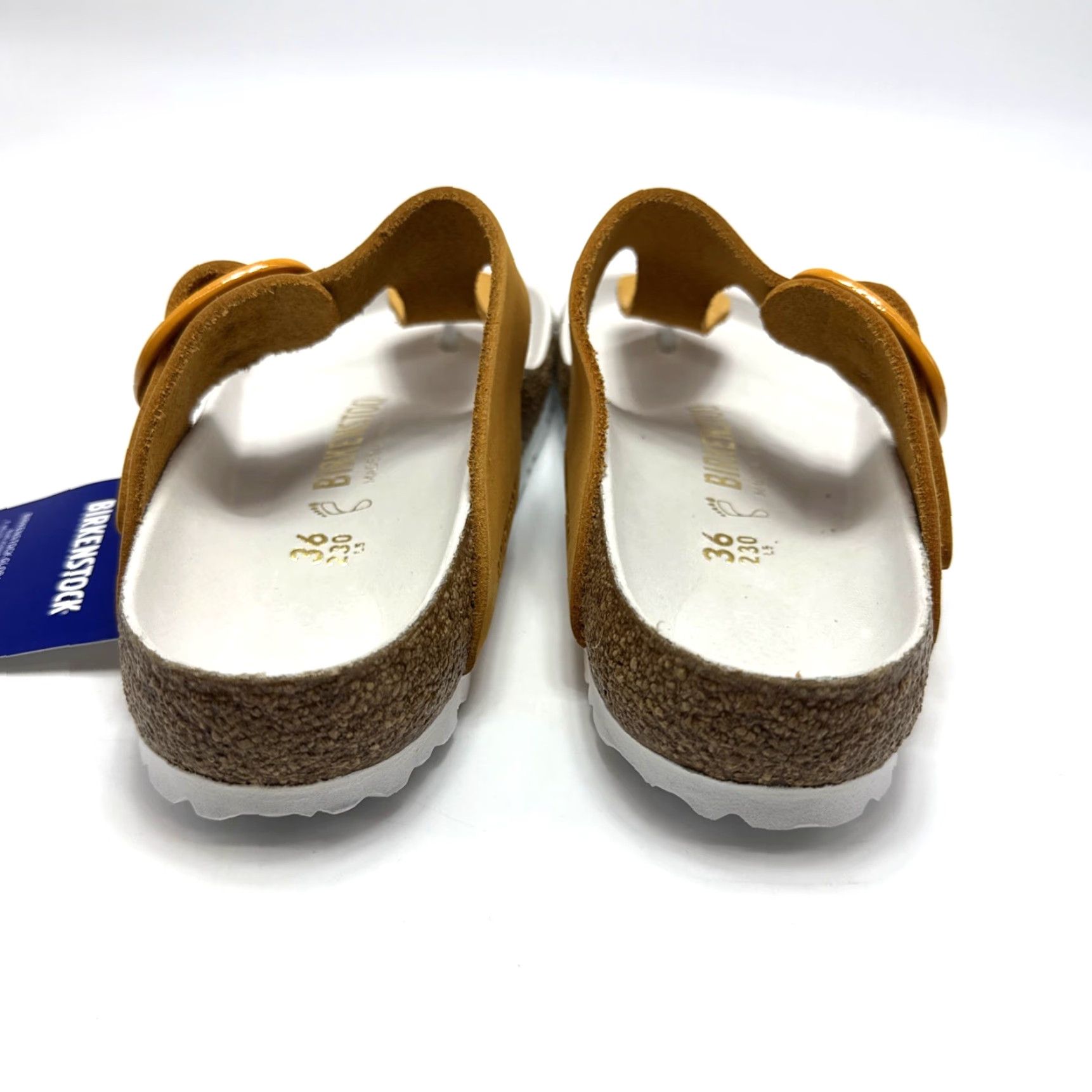 Birkenstock Birkenstock Gizeh Sandal Buckle Apricot Nubuck Leather Womens Size 5 Size US 5 / IT 35 - 4 Thumbnail