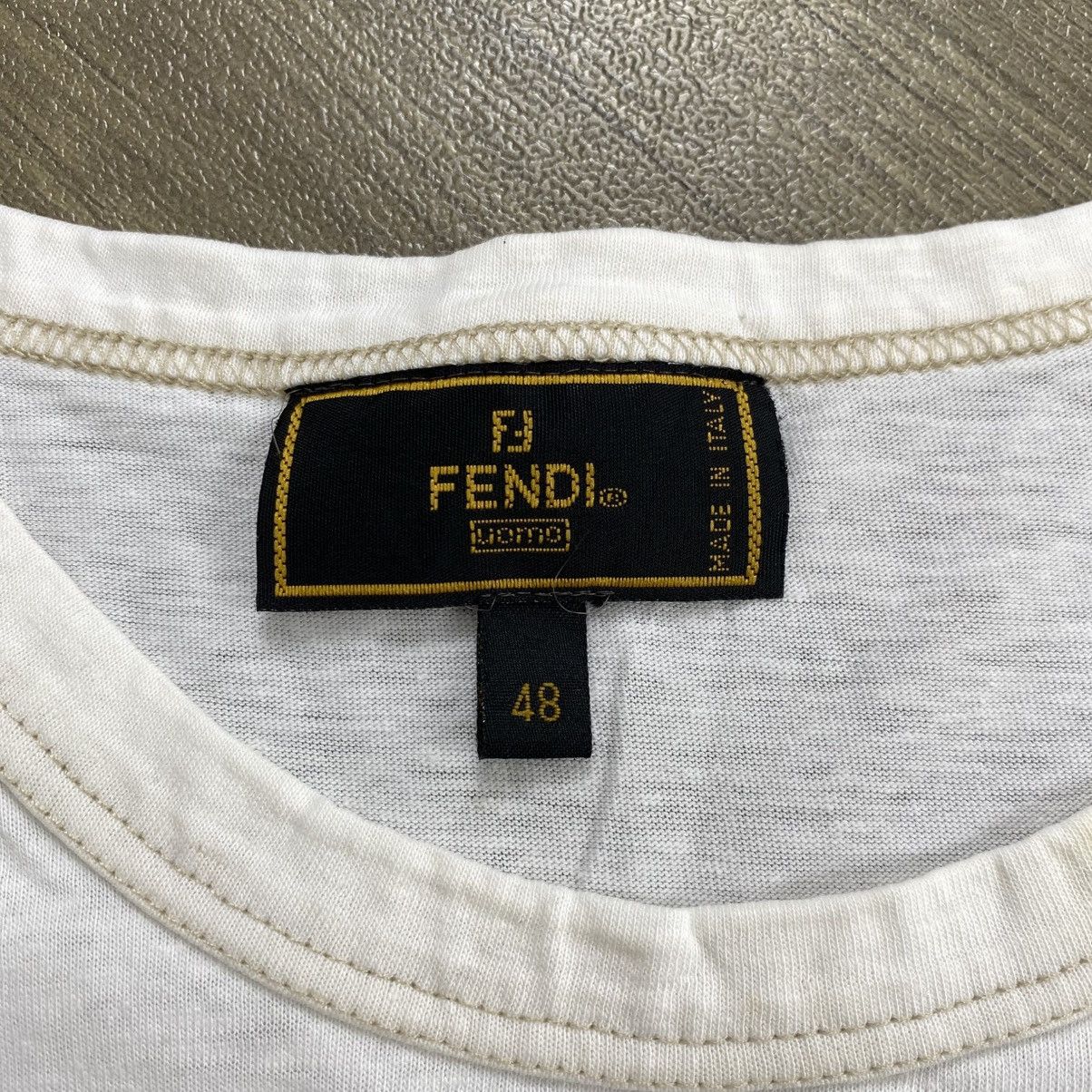 Fendi Vintage Fendi Italy Logo Pocket Design Tee Luxury Size US M / EU 48-50 / 2 - 6 Thumbnail