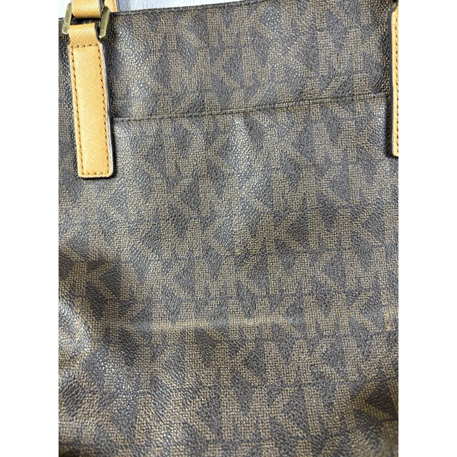 Michael Kors Michael Kors Tote Bag Brown Monogram Coated Canvas Logo Signature Large Size L / US 10 / IT 46 - 5 Thumbnail
