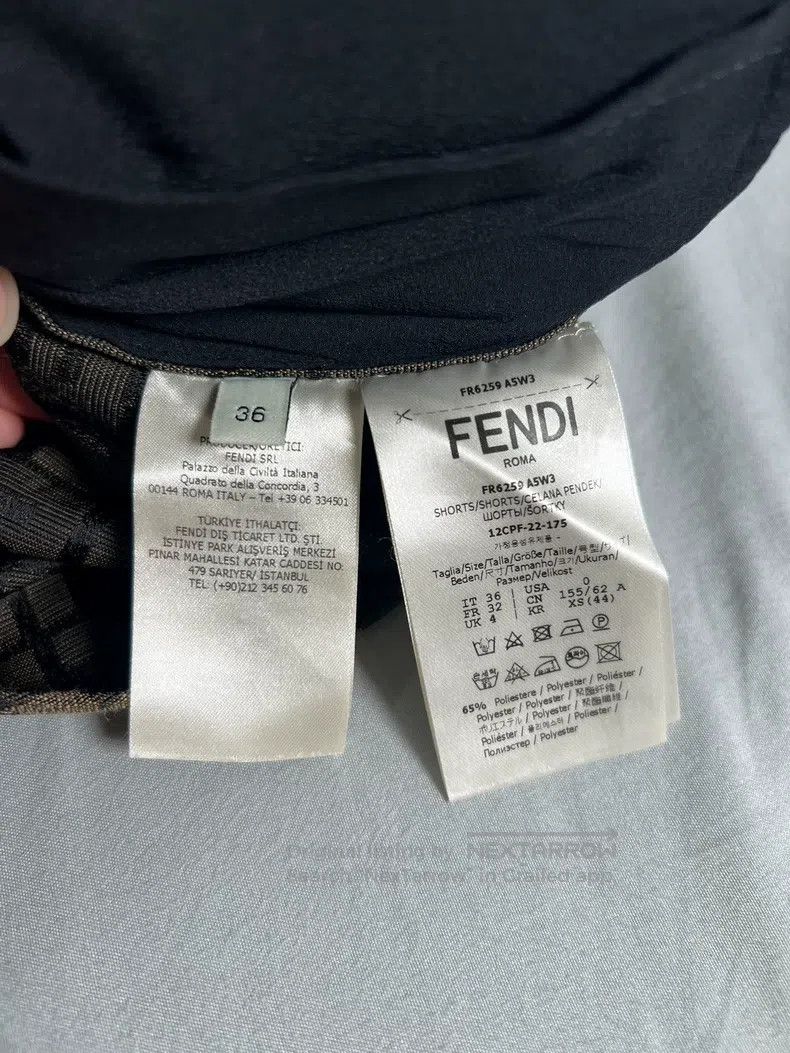Fendi Fendi Classic Monogrammed Shorts Size 24" / US 00 / IT 34 - 3 Thumbnail