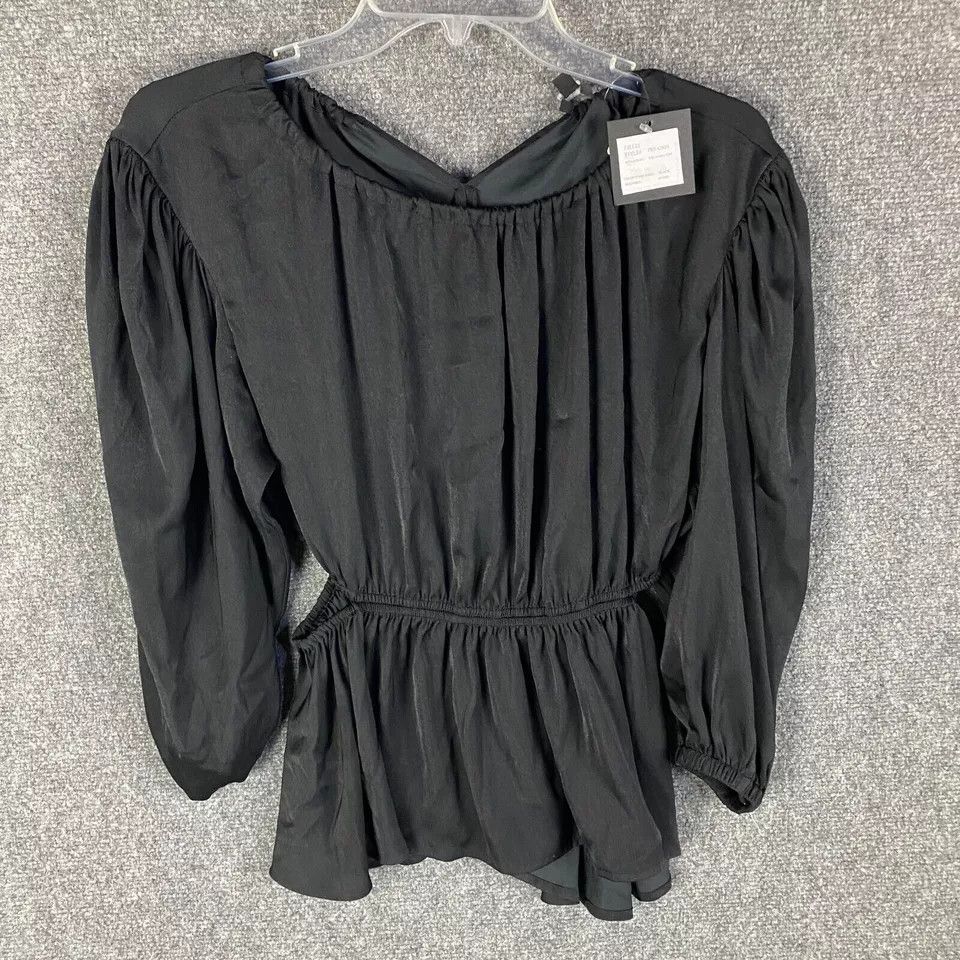 Joe's Joe's Blouse Women's Small Long Sleeve Black New With Tags S Size S / US 4 / IT 40 - 1 Thumbnail