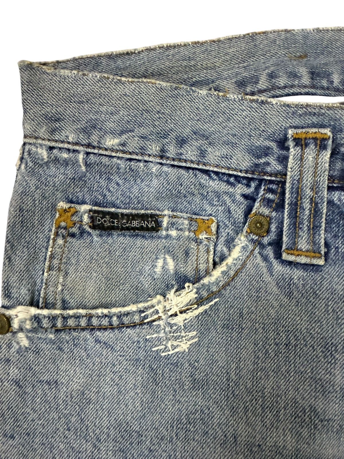 Dolce & Gabbana Flared Jeans Dolce & Gabbana Distressed Boot Cut Denim Size US 33 - 8 Thumbnail