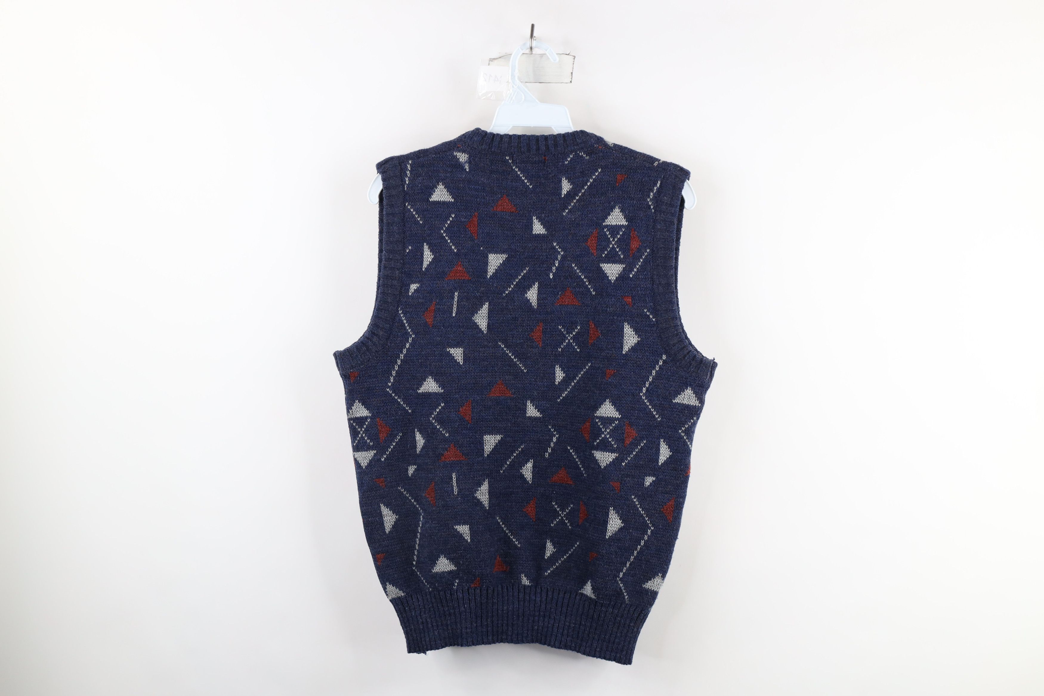 Vintage Vintage 90s Streetwear Wool Blend Knit Sweater Vest Size US M / EU 48-50 / 2 - 8 Thumbnail