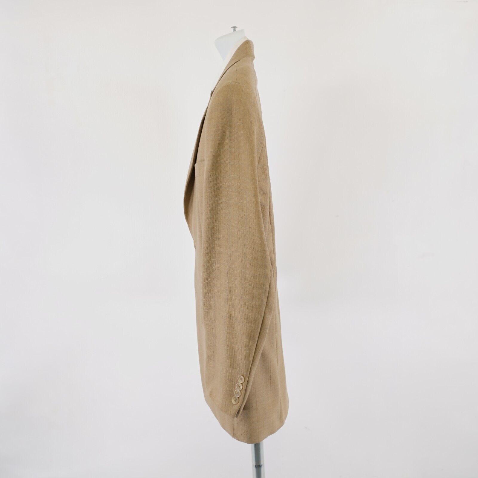 Chaps Ralph Lauren Chaps Ralph Lauren Tweed Wool Tan Herringbone Blue Windowpan Size 42R - 5 Thumbnail