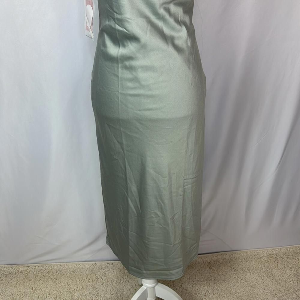birdy grey midi dress Cream Satin Slip Midi Dress | Birdy Grey