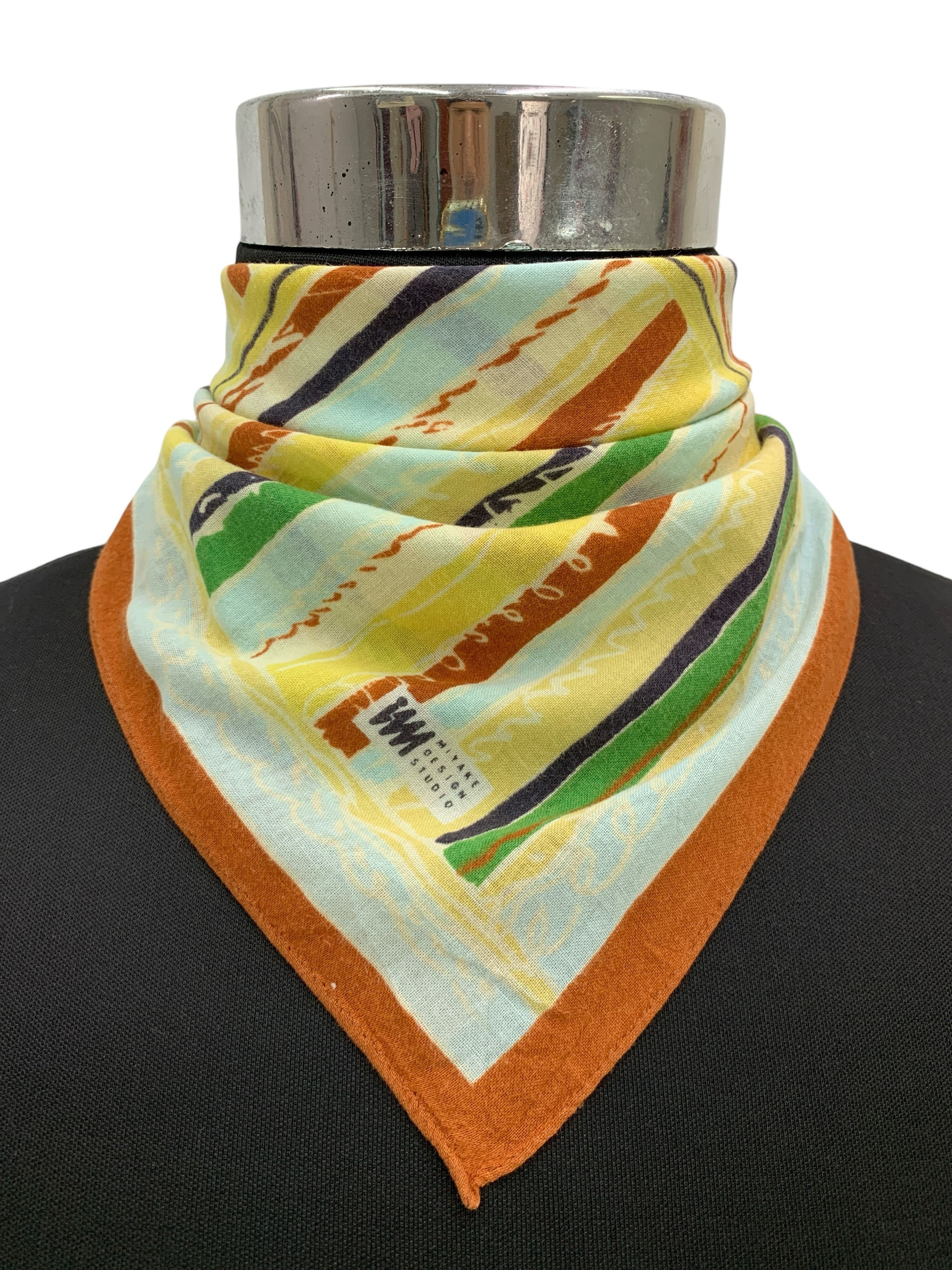 Issey Miyake × Japanese Brand × Vintage Vintage Issey Miyake Neckerchief/Handkerchief - HKA970 Size ONE SIZE - 1 Thumbnail
