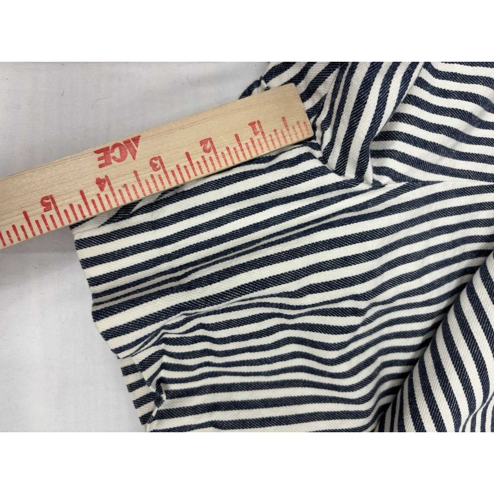 Michael Kors Kors Vintage Michael Kors Blue White Striped Denim Skort 6 Size 28" / US 6 / IT 42 - 5 Thumbnail