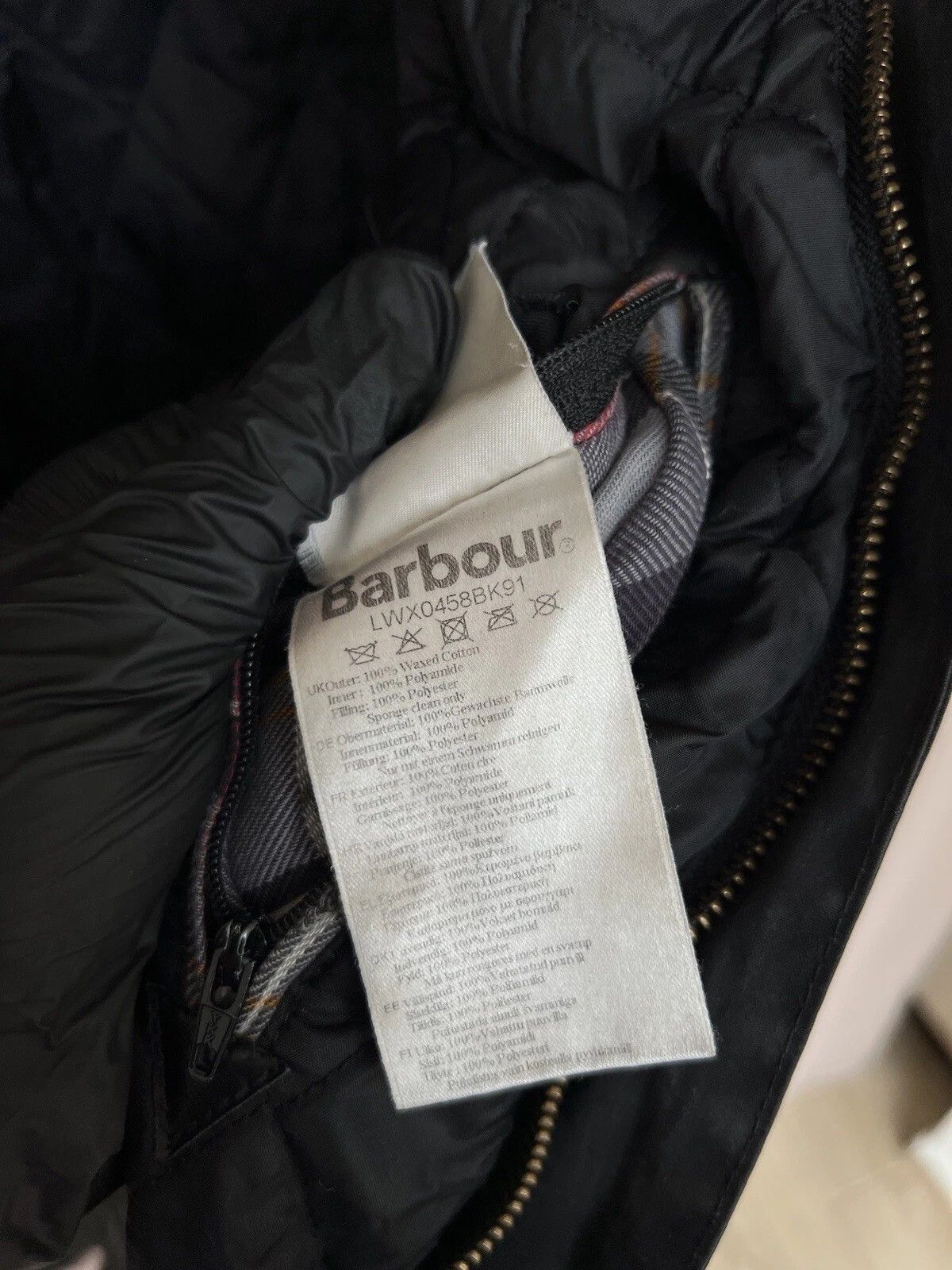 Barbour Barbour Wax Jacket Womens Size S/M or US 8 Full Zip Vintage Size S / US 4 / IT 40 - 16 Thumbnail