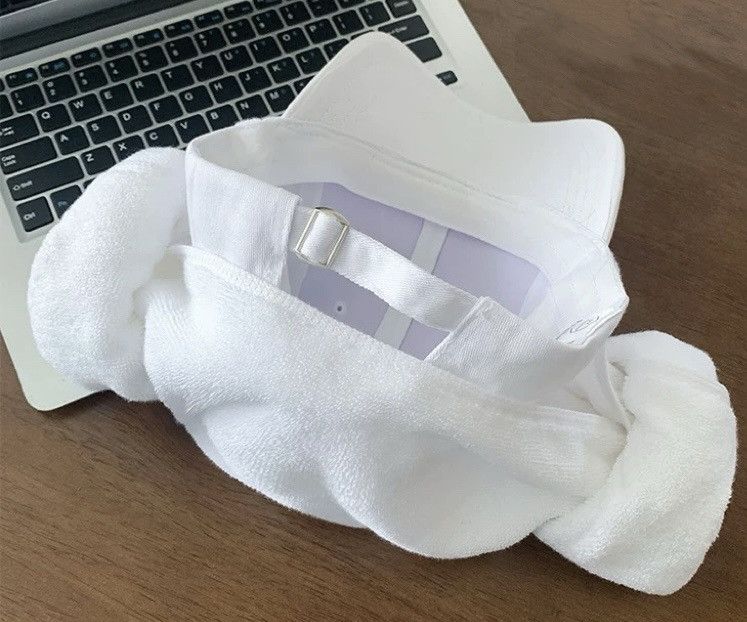 Japanese Brand Avant garde y2k chunky sauna steamed towel cap hat Size ONE SIZE - 5 Thumbnail