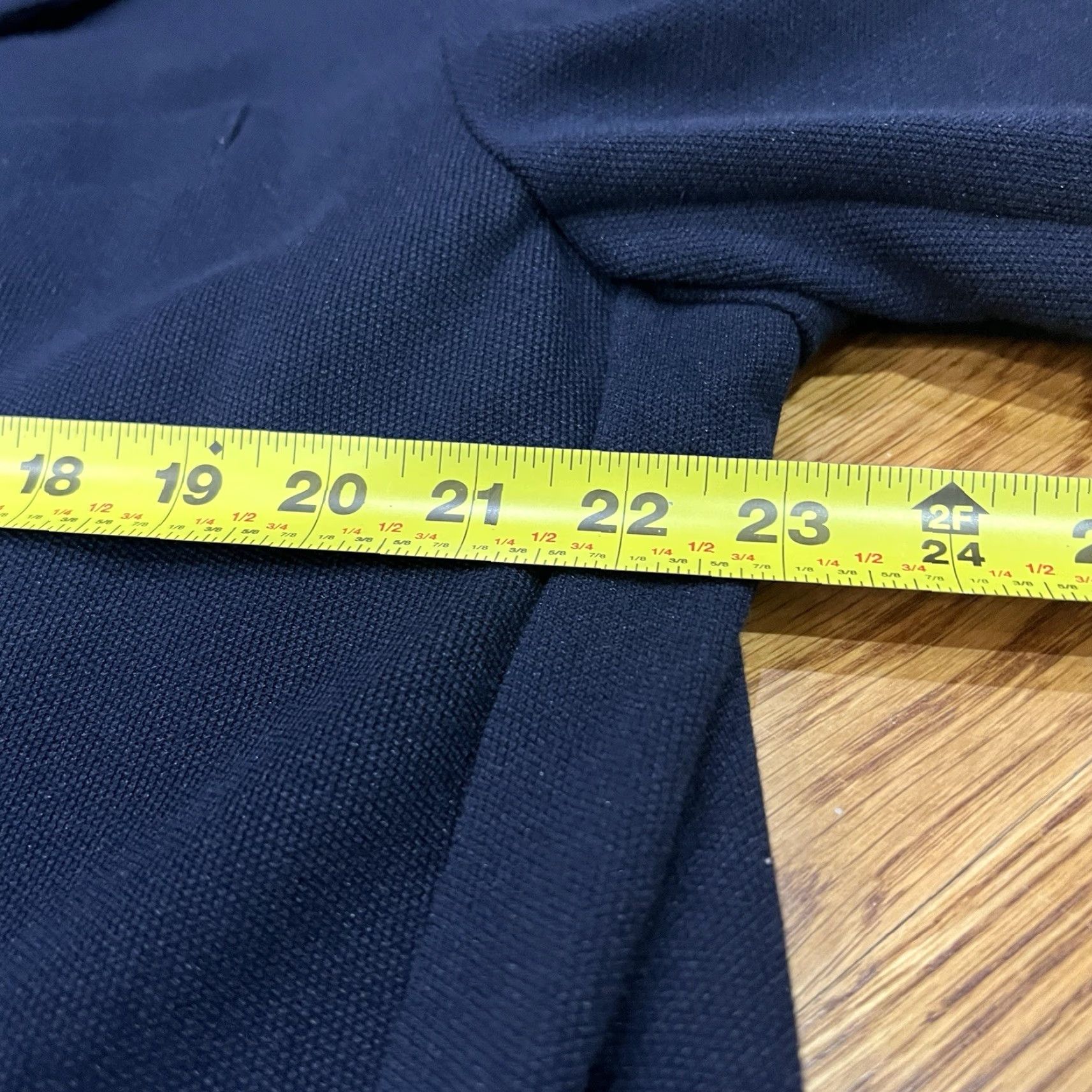Tommy Hilfiger Tommy Hilfiger Knit Blazer Men’s 2XL Navy Blue Elbow Patch Size 48R - 4 Thumbnail