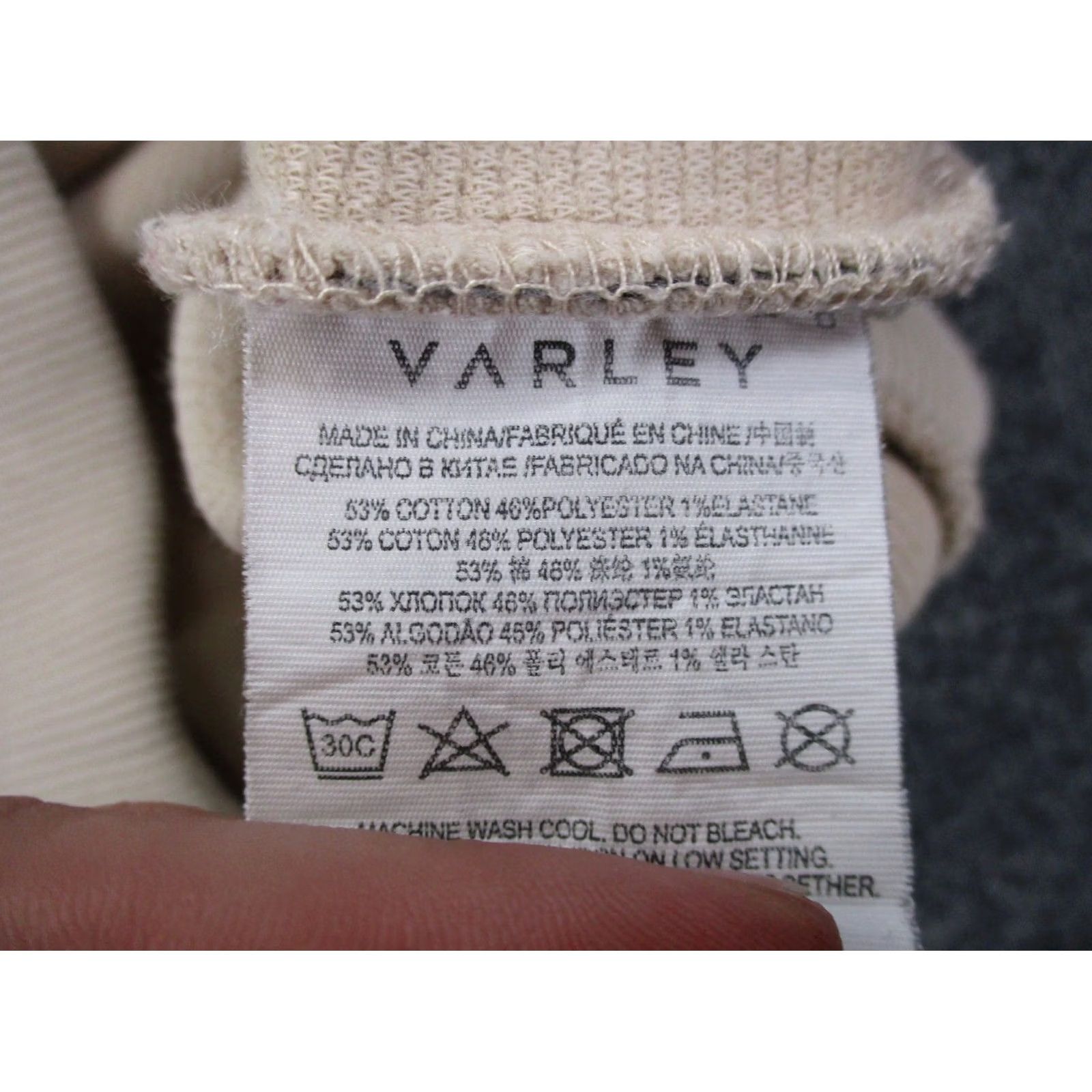 Varley Varley Jacket Womens XS Beige Windbreaker Outdoor 1/4 Zip Lightweight Thermal Windproof Regular Womens XS Beige Logo Patck? Size XS / US 0-2 / IT 36-38 - 7 Thumbnail