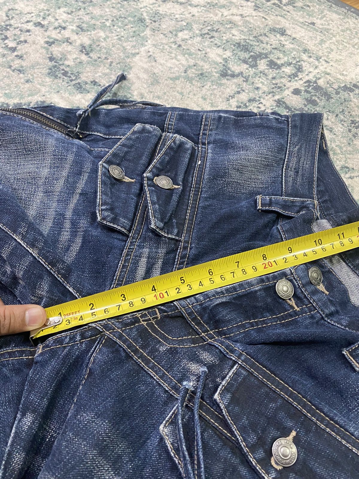 PPFM PPFM Multizipper Double Pocket Tactical Bondage Denim Pant Size US 32 / EU 48 - 15 Thumbnail