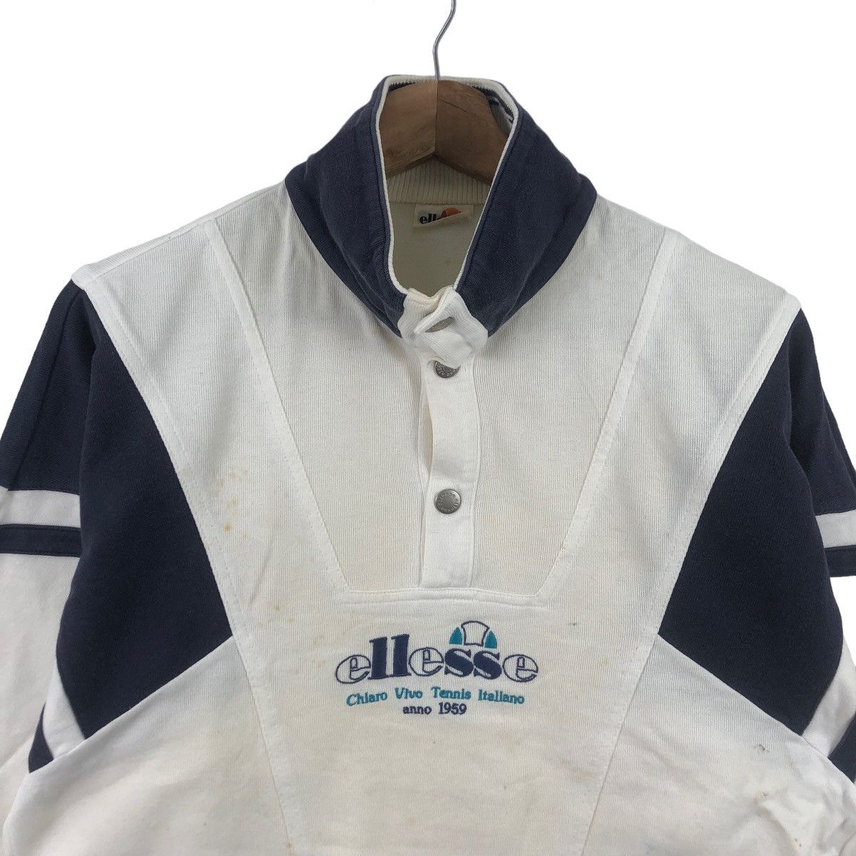 Ellesse Vintage 90’ ELLESSE ITALIA Center Logo Sweatshirt Sweater Size XL / US 12-14 / IT 48-50 - 2 Thumbnail