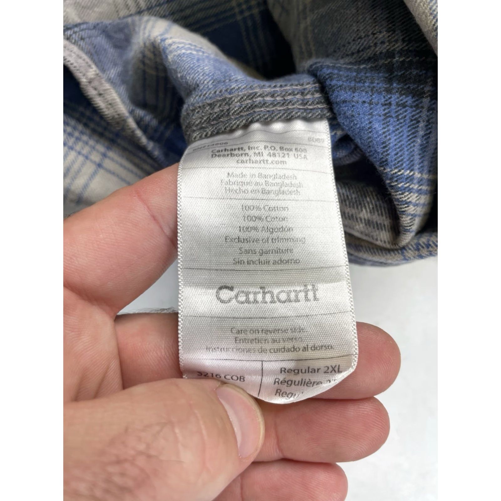 Carhartt Carhartt Heavyweight Flannel Long Sleeve Plaid Mens Shirt 2XL Regular Multicolor 80s 90s Outdoor American Button-Up Shirt Size US XXL / EU 58 / 5 - 4 Thumbnail