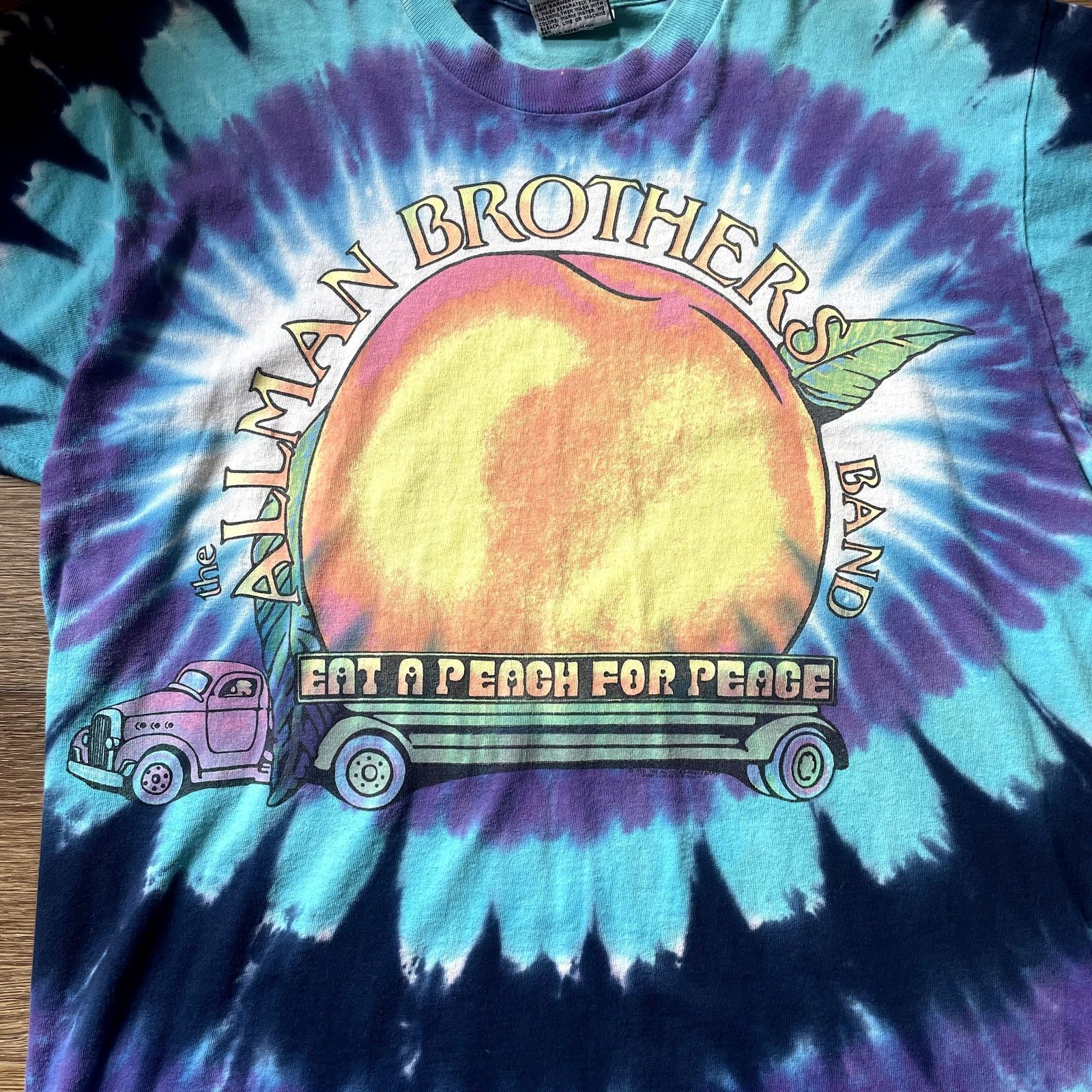 Liquid Blue The Allman Brothers Band 1992 VTG Rare Tie Dye Tee- Size XL Size US XL / EU 56 / 4 - 2 Thumbnail